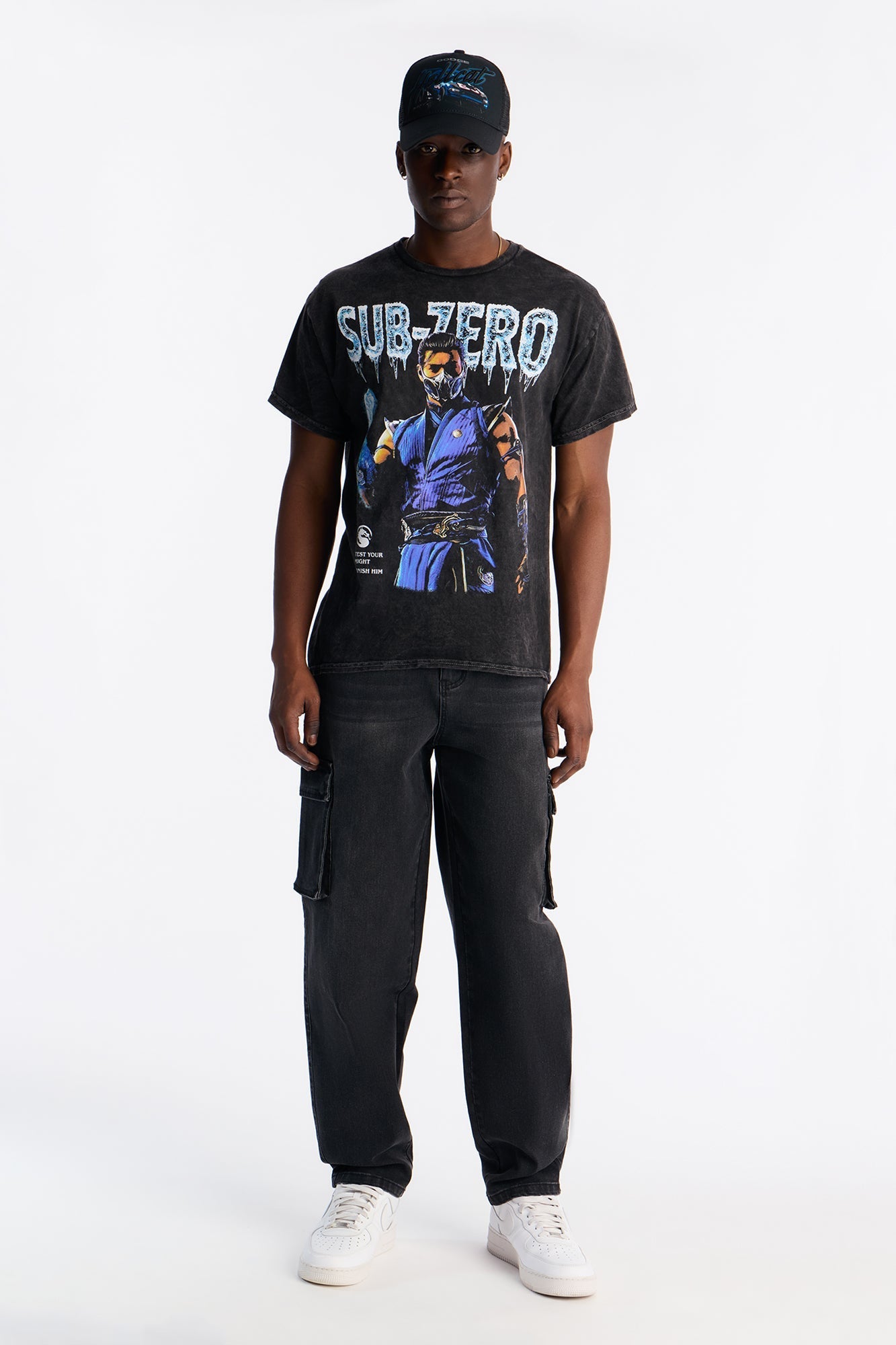 Mortal Kombat Sub Zero Flawless Victory Short Sleeve Tee - Black