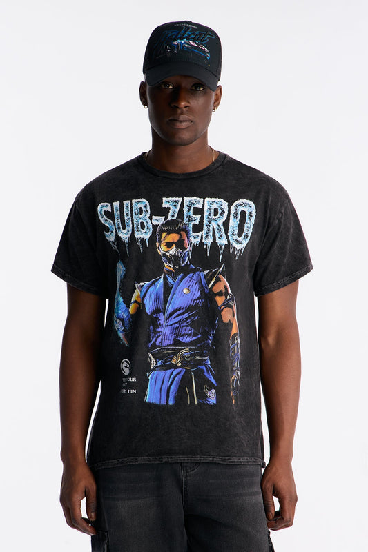 Mortal Kombat Sub Zero Flawless Victory Short Sleeve Tee - Black