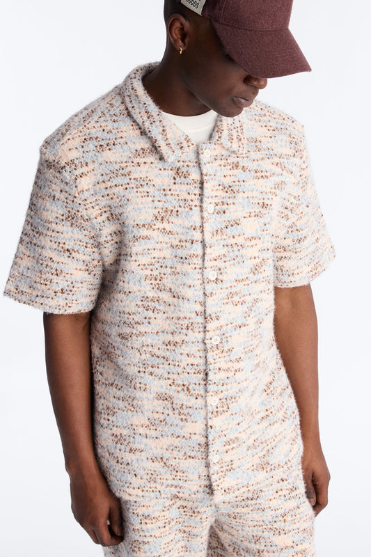 Montecito Textured Button Up Shirt - Pink