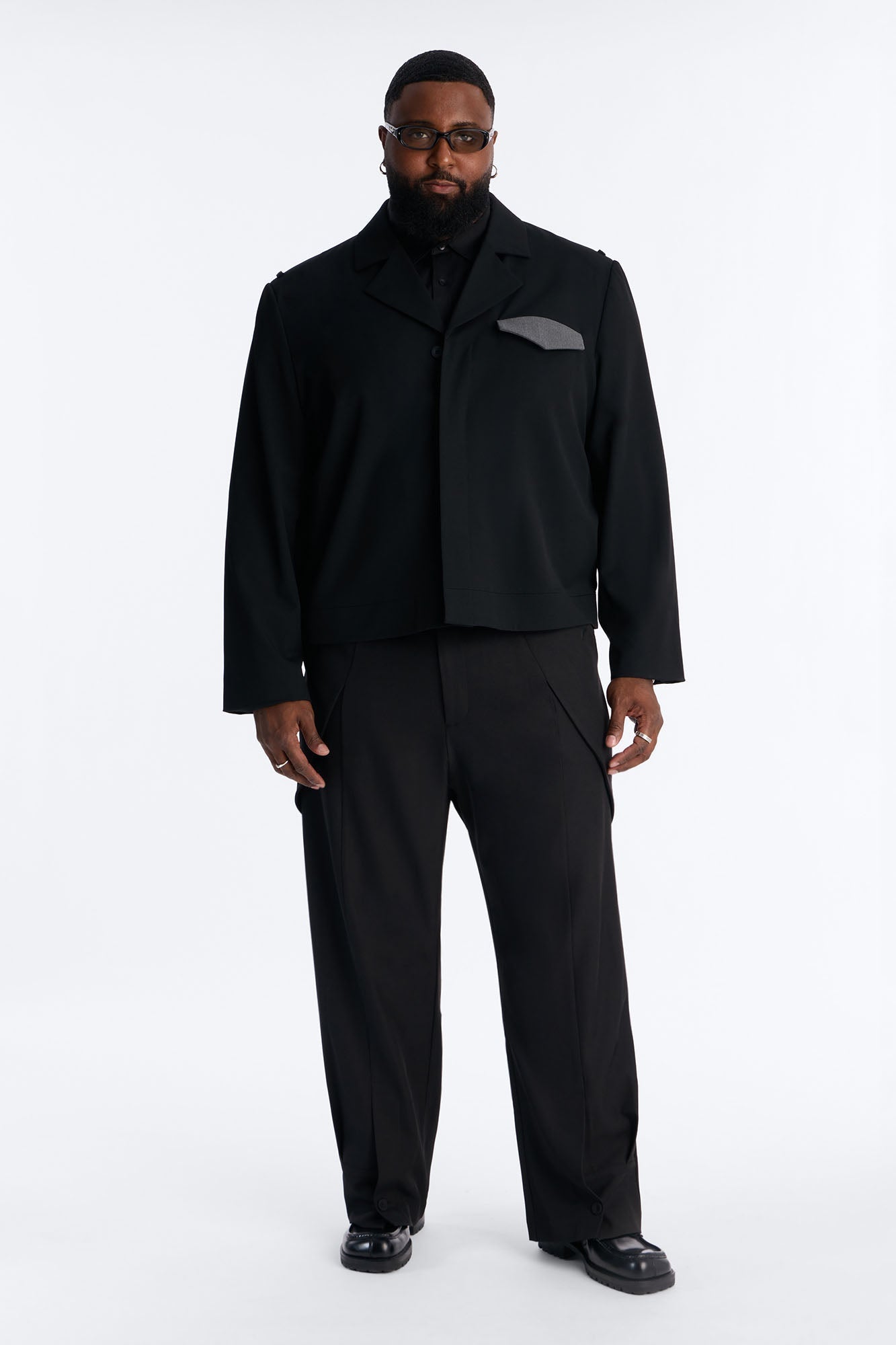 Merged Worlds Detailed Jacket - Black