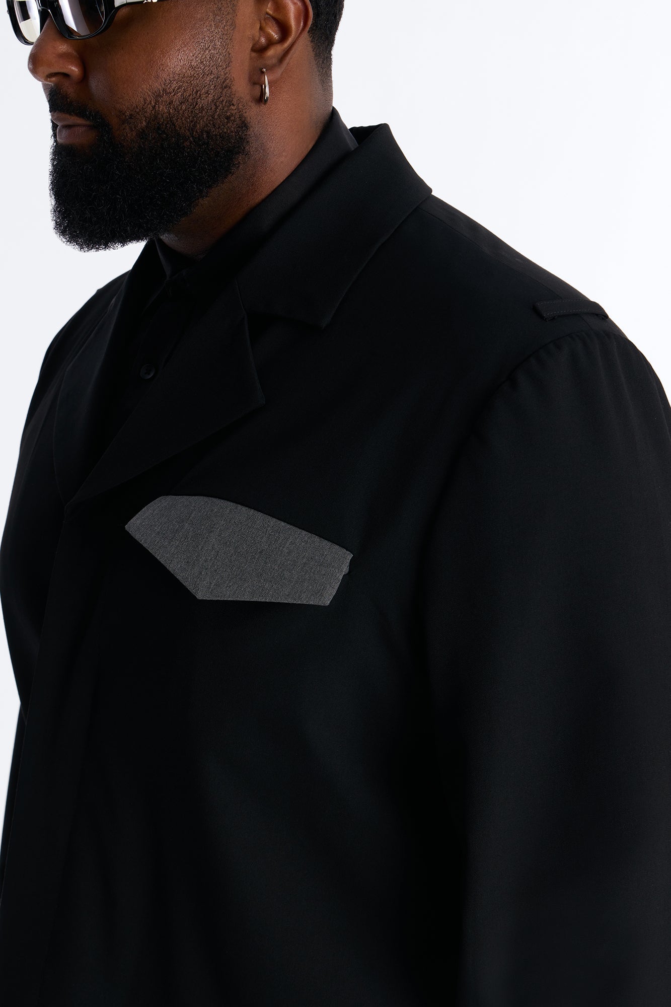 Merged Worlds Detailed Jacket - Black