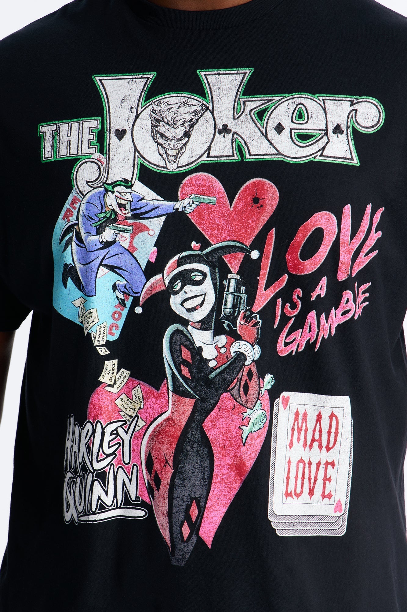 The Joker And Harley Mad Love Short Sleeve Tee - Black
