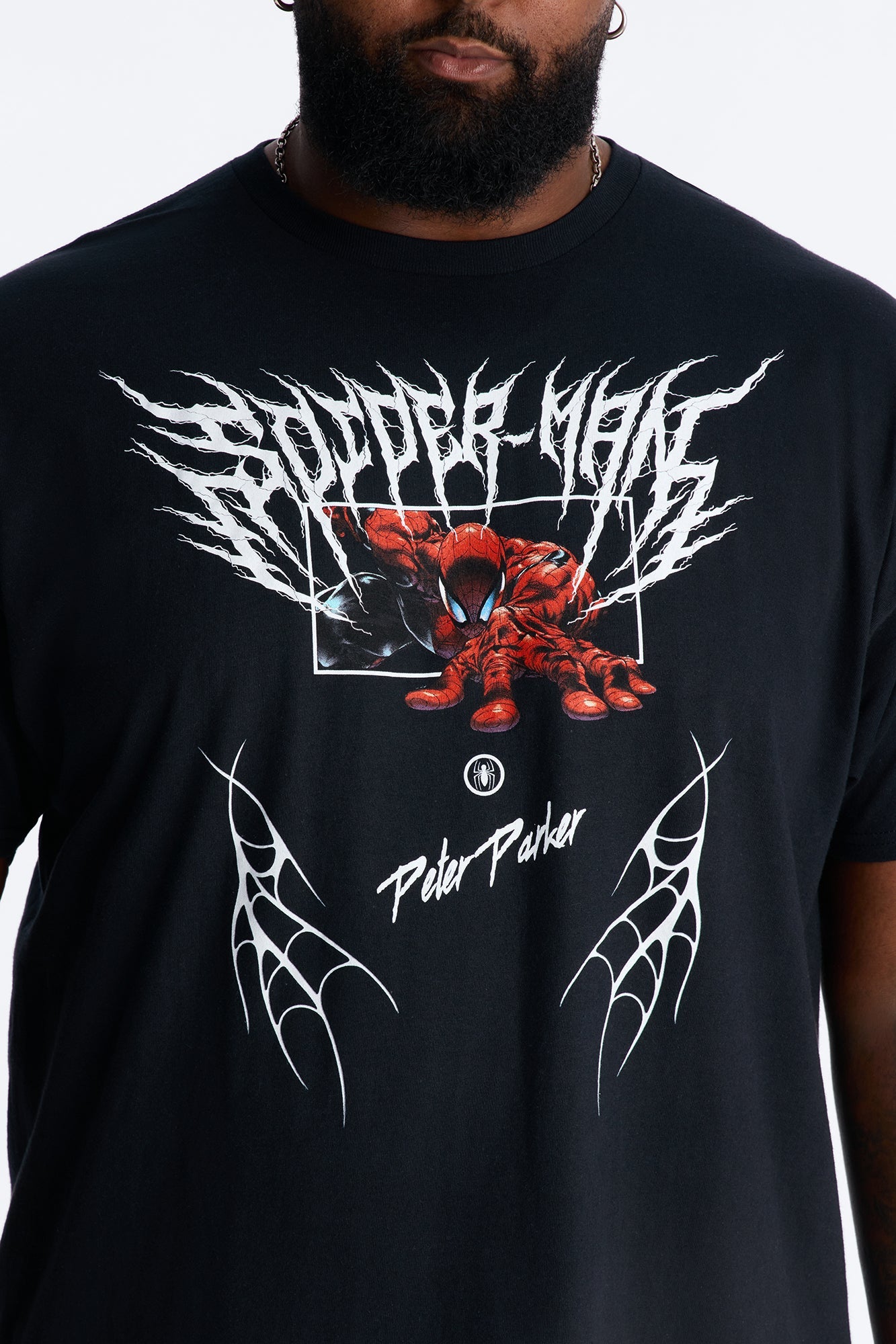 Spider Man Peter Parker Short Sleeve Tee - Black