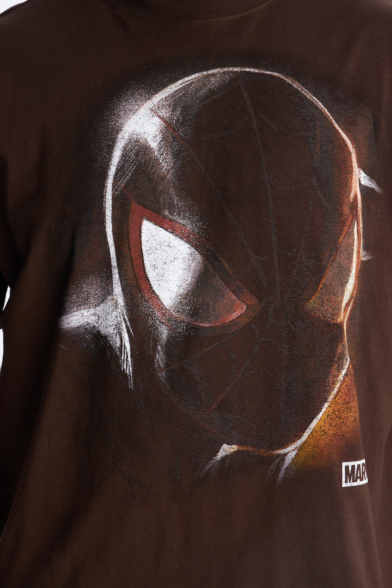 Boxy Spider Man Be Yourself Short Sleeve Tee - Brown