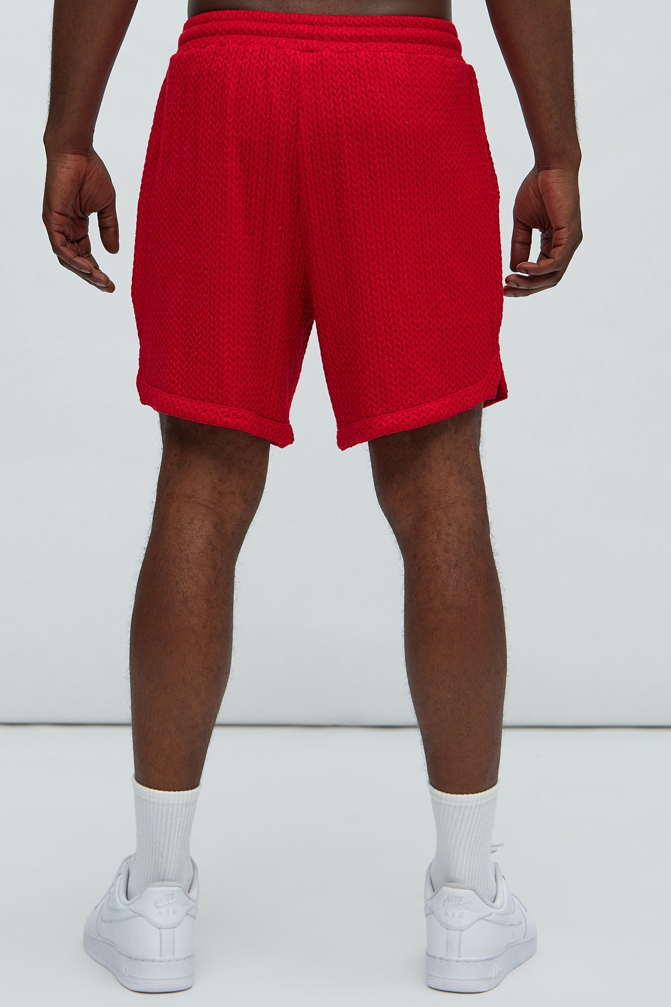 Catanina Textured Shorts - Red