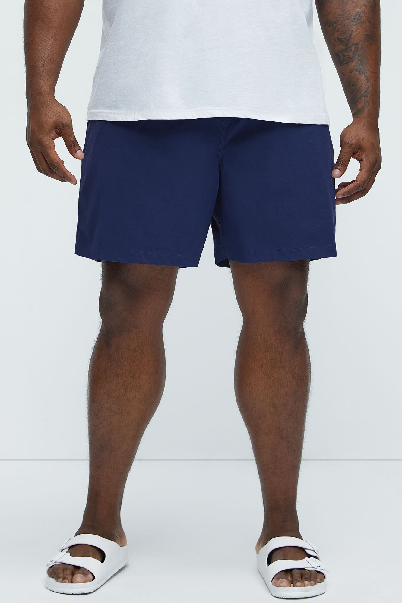 Montez Stretch Swim Trunk 7″ - Navy