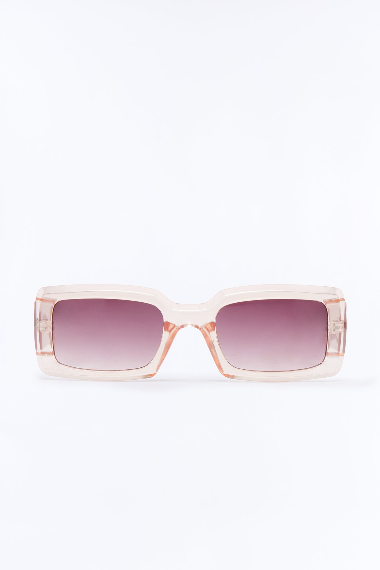 Stay Focused Colored Lens Sunglasses - Blush