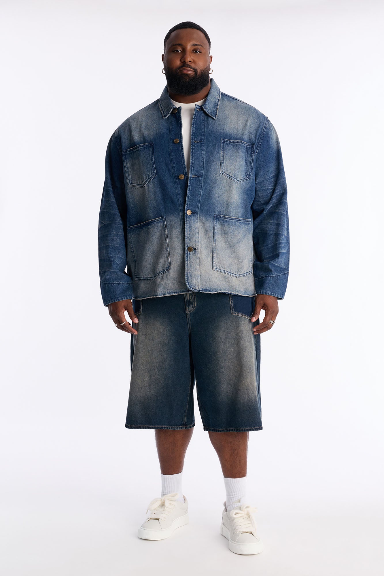 Utility Street Ops Denim Jacket - Dark Wash