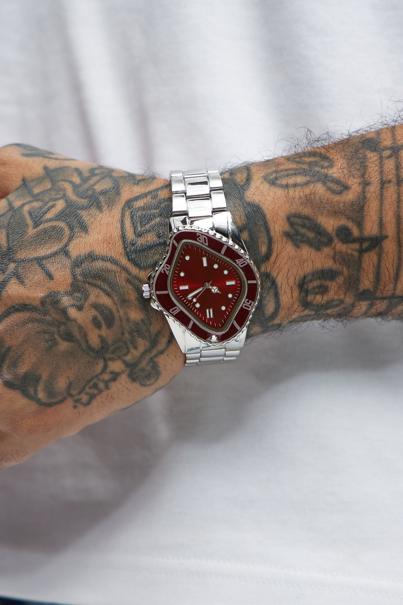 Legacy Watch - Silver/Red