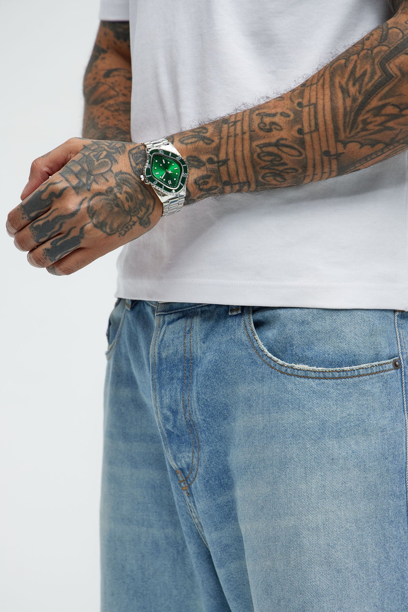 Legacy Watch - Silver/Green