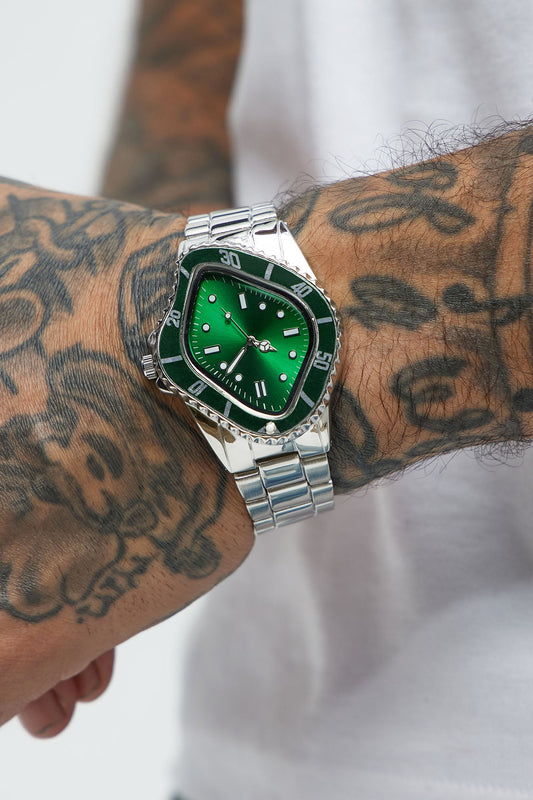 Legacy Watch - Silver/Green