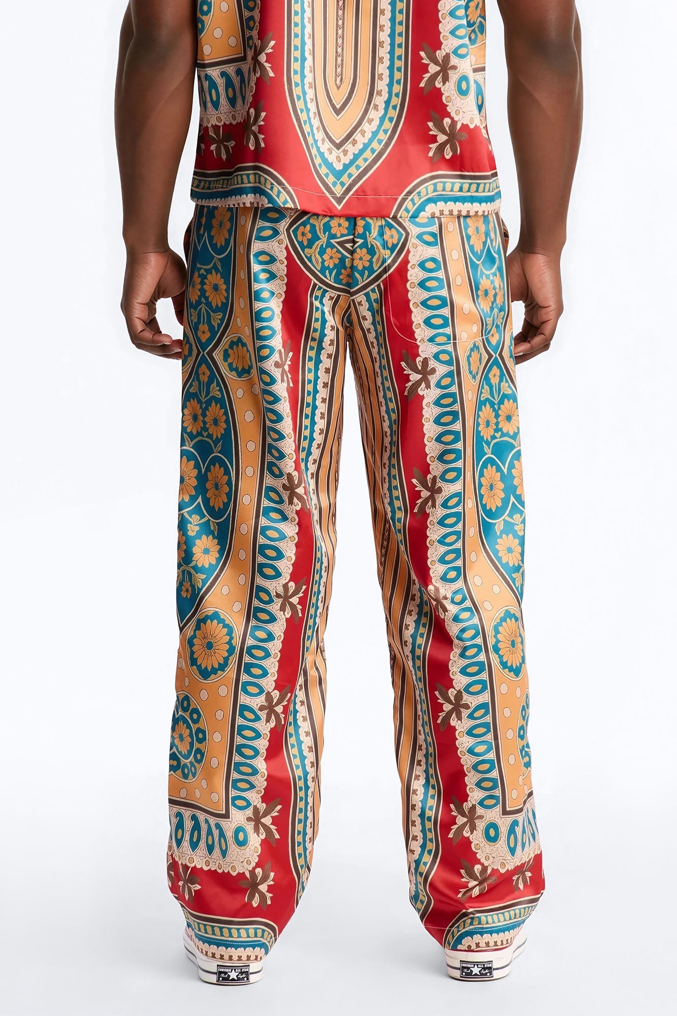 Monaco Straight Pants - Burgundy