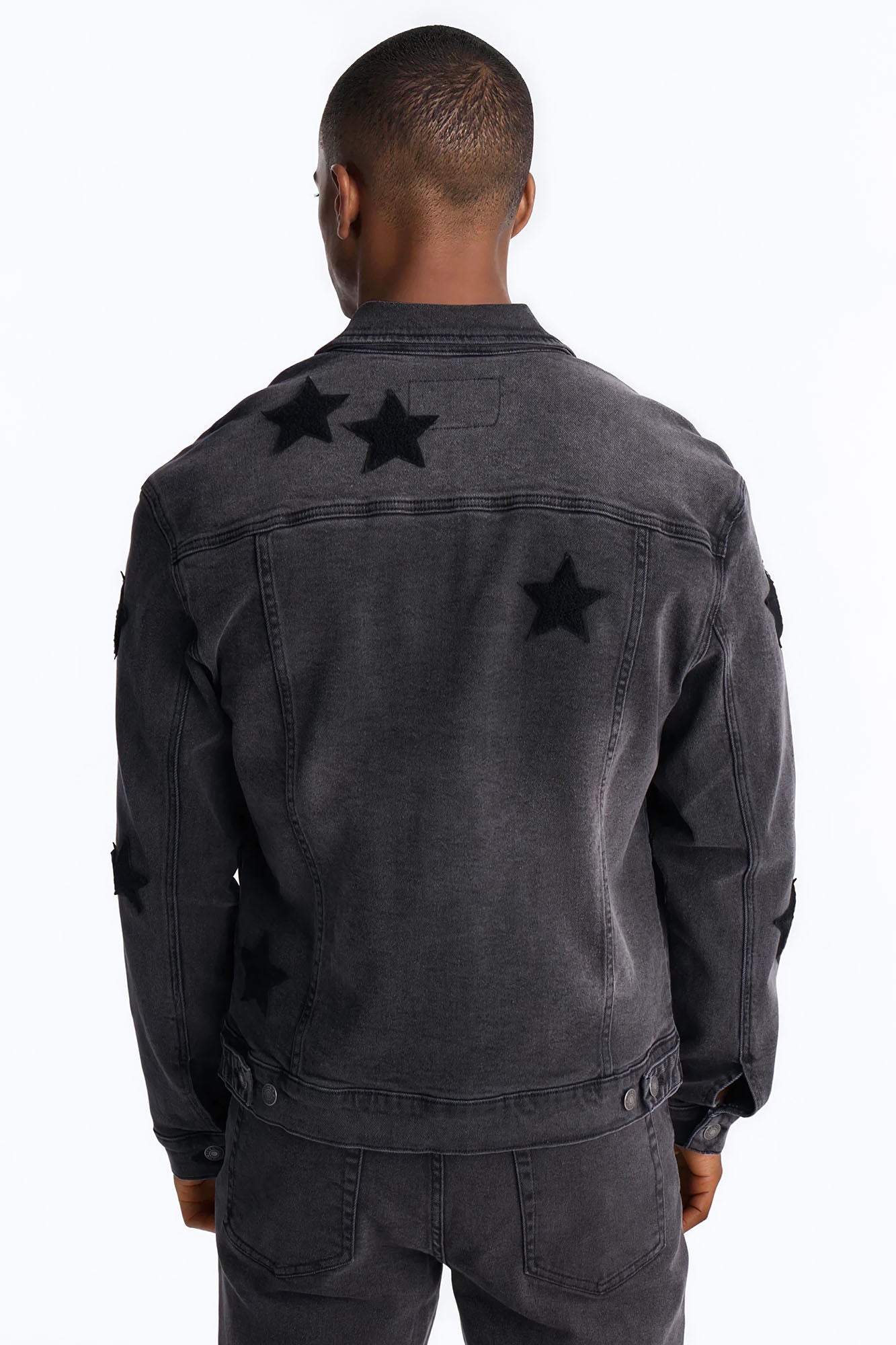 Stellar Denim Trucker Jacket - Black Wash