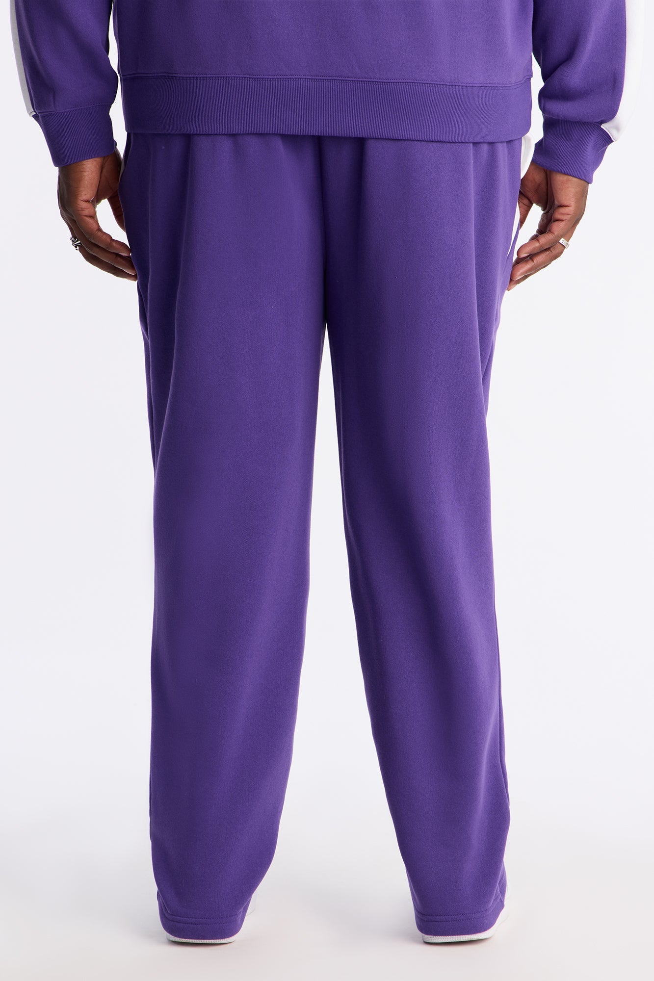 Lakers Wavey Wide Sweatpants - Purple