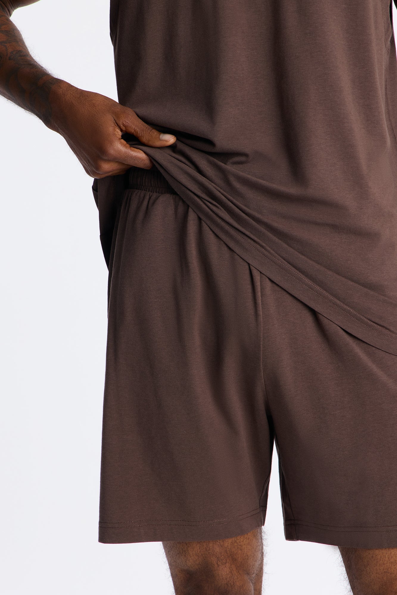 Essential Modal Lounge Shorts - Chocolate