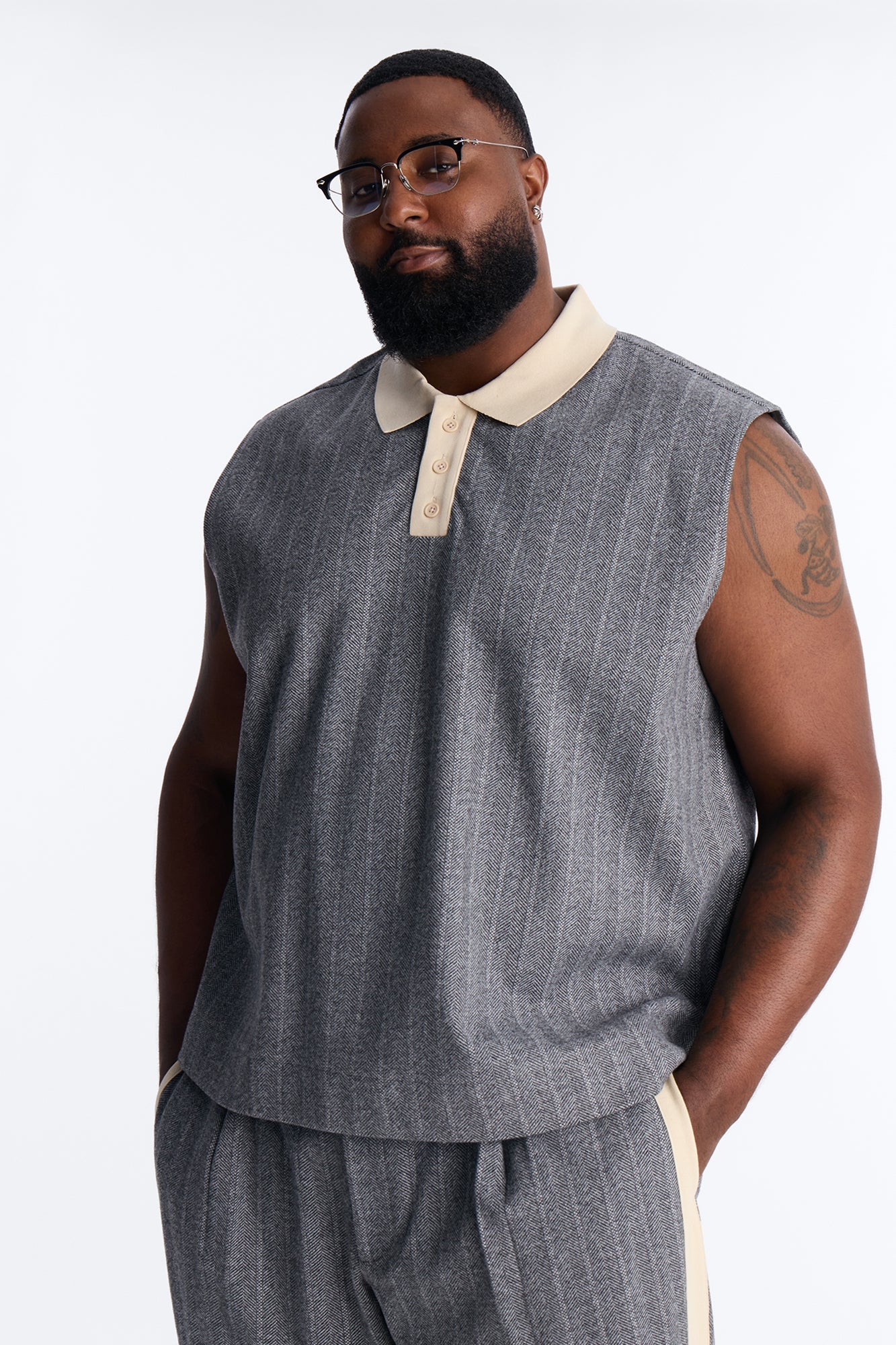 Doheny Sleeveless Polo - Grey
