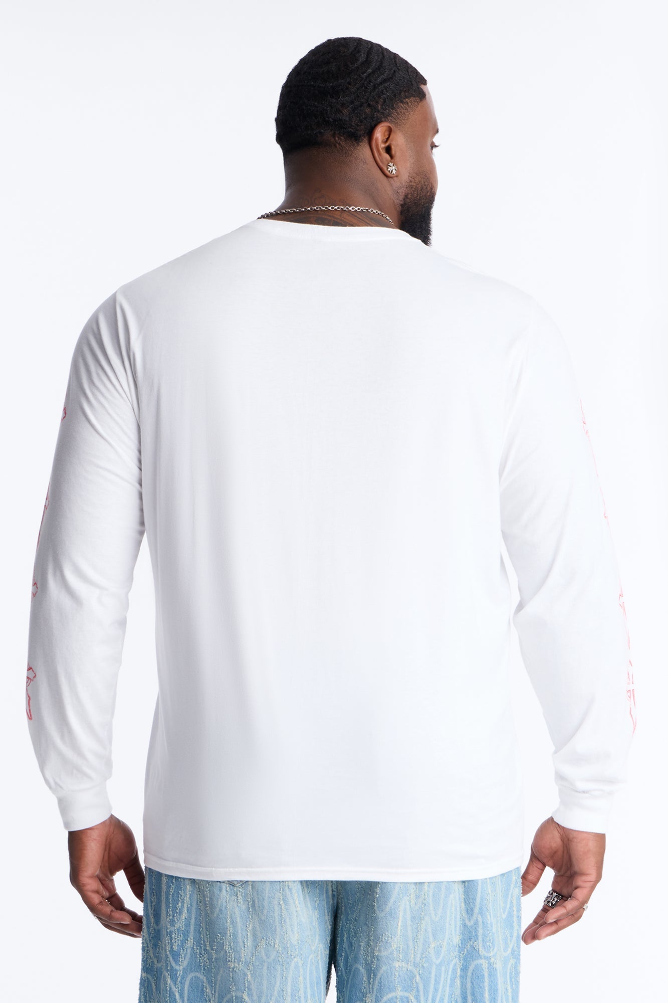Son Of God Oversized Long Sleeve Tee - White