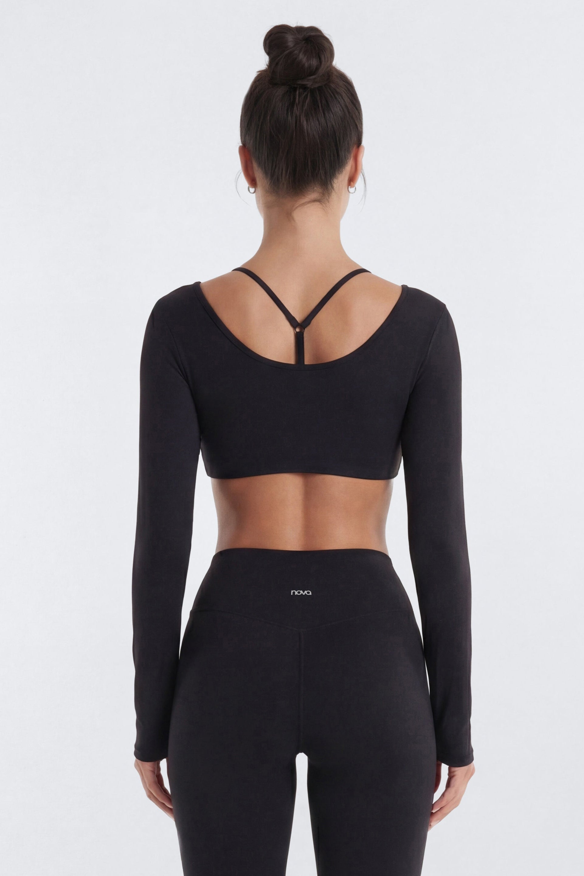 ProStretch™ Long Sleeve Sports Top - Black NEWFASHIONEDGE