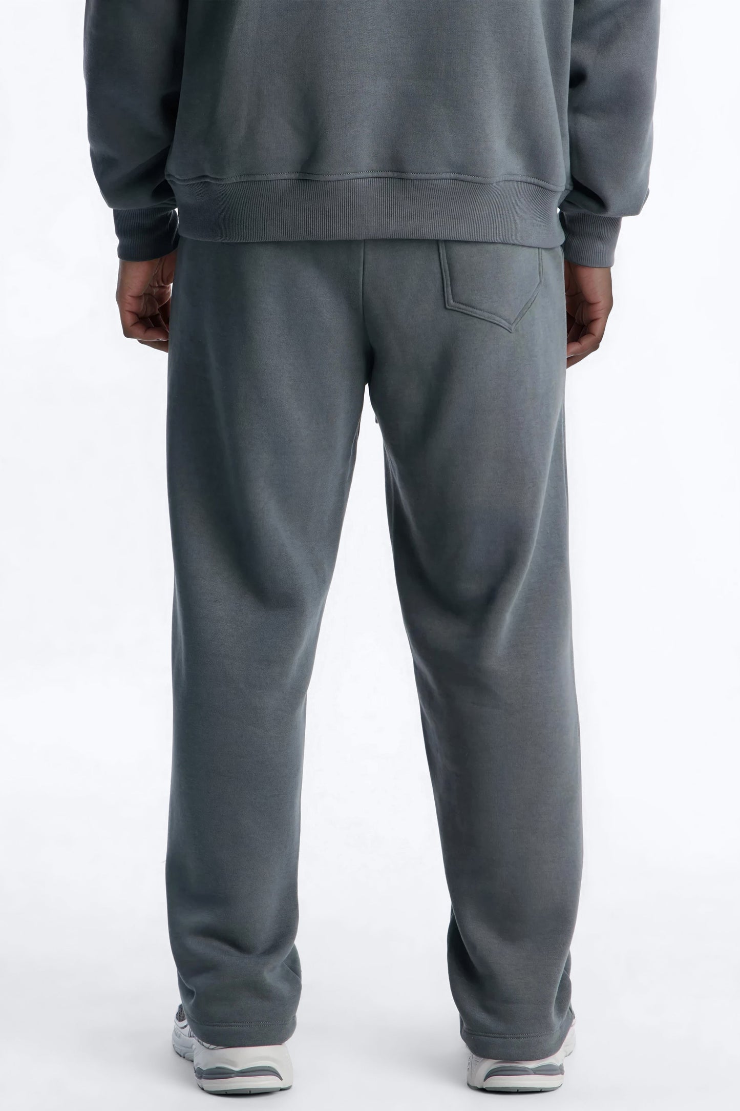 Blessed Rhinestone Pearl Sweatpants - Charcoal