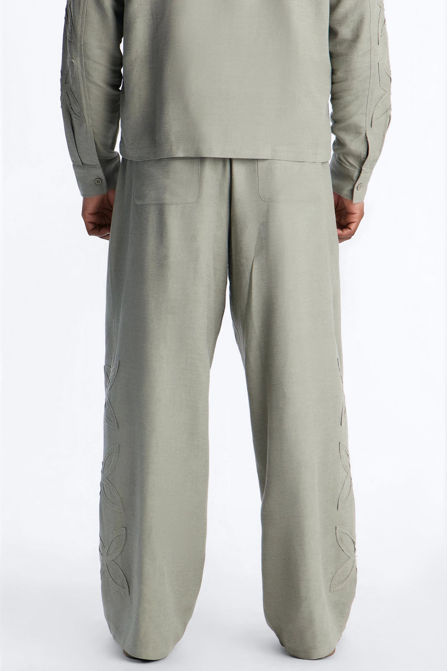 Wide Leg Tropical Fearless Pant - Sage