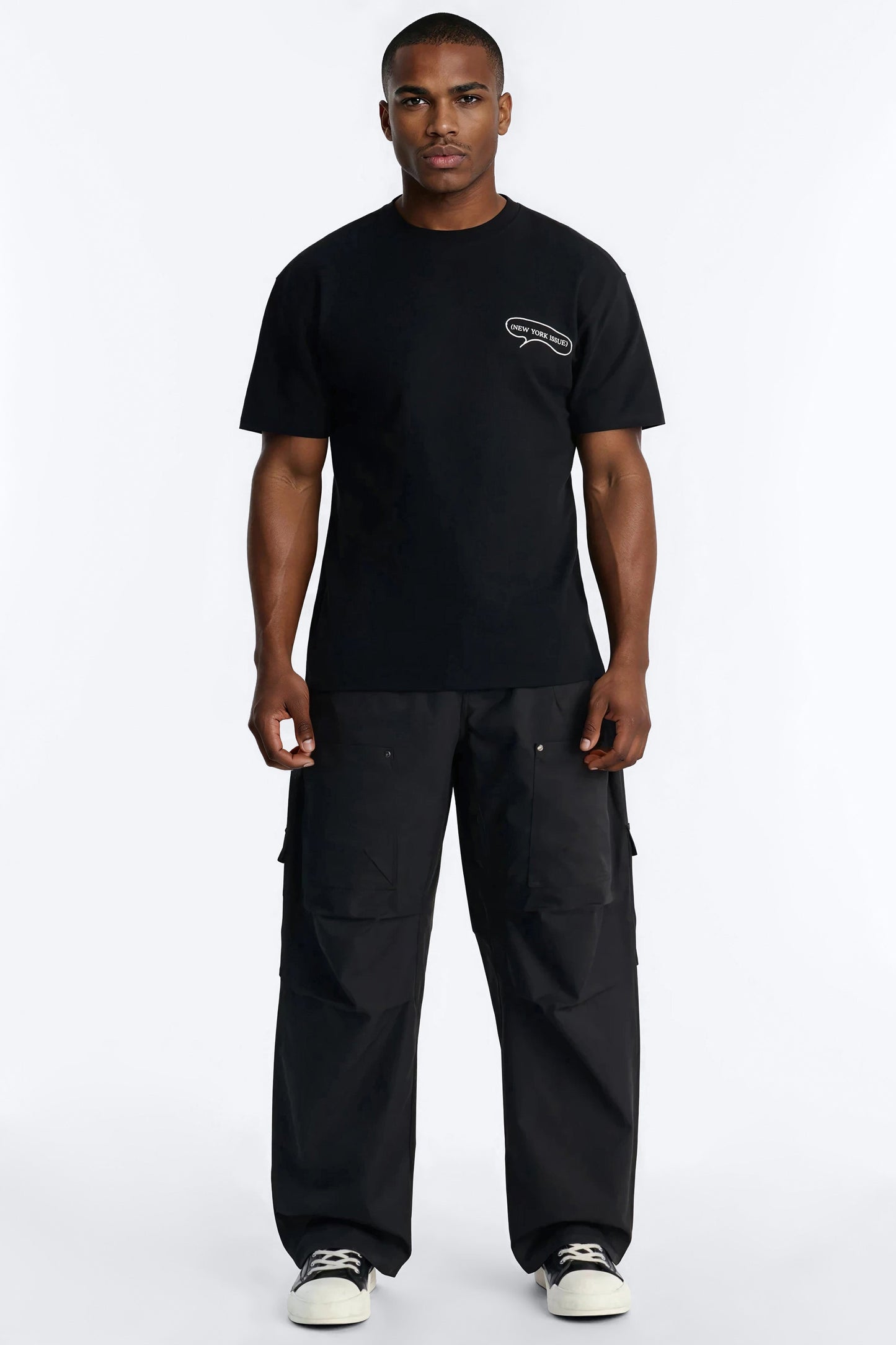 Barrel Fit Node Cargo Pant - Black