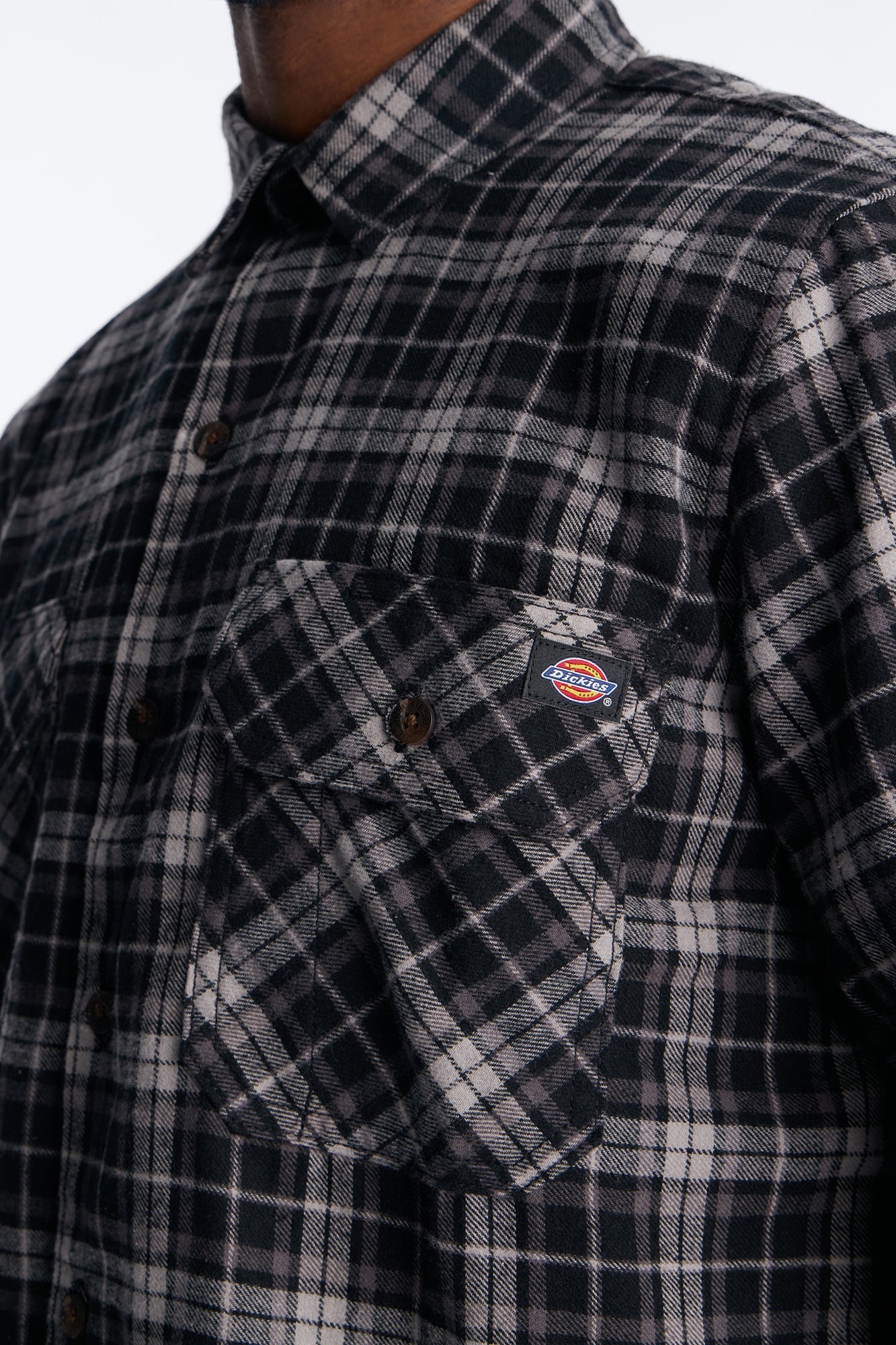 Dickies Flannel Work Shirt - Black