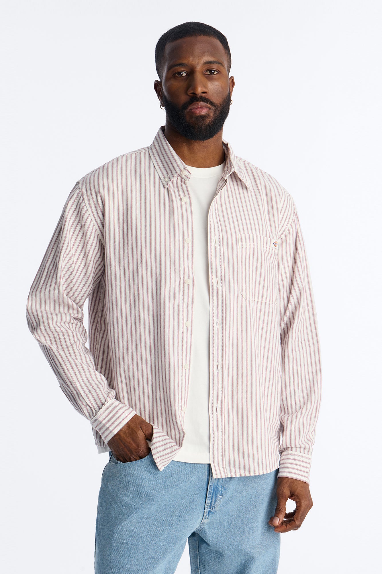 Dickies Gallatin Long Sleeve Shirt - White