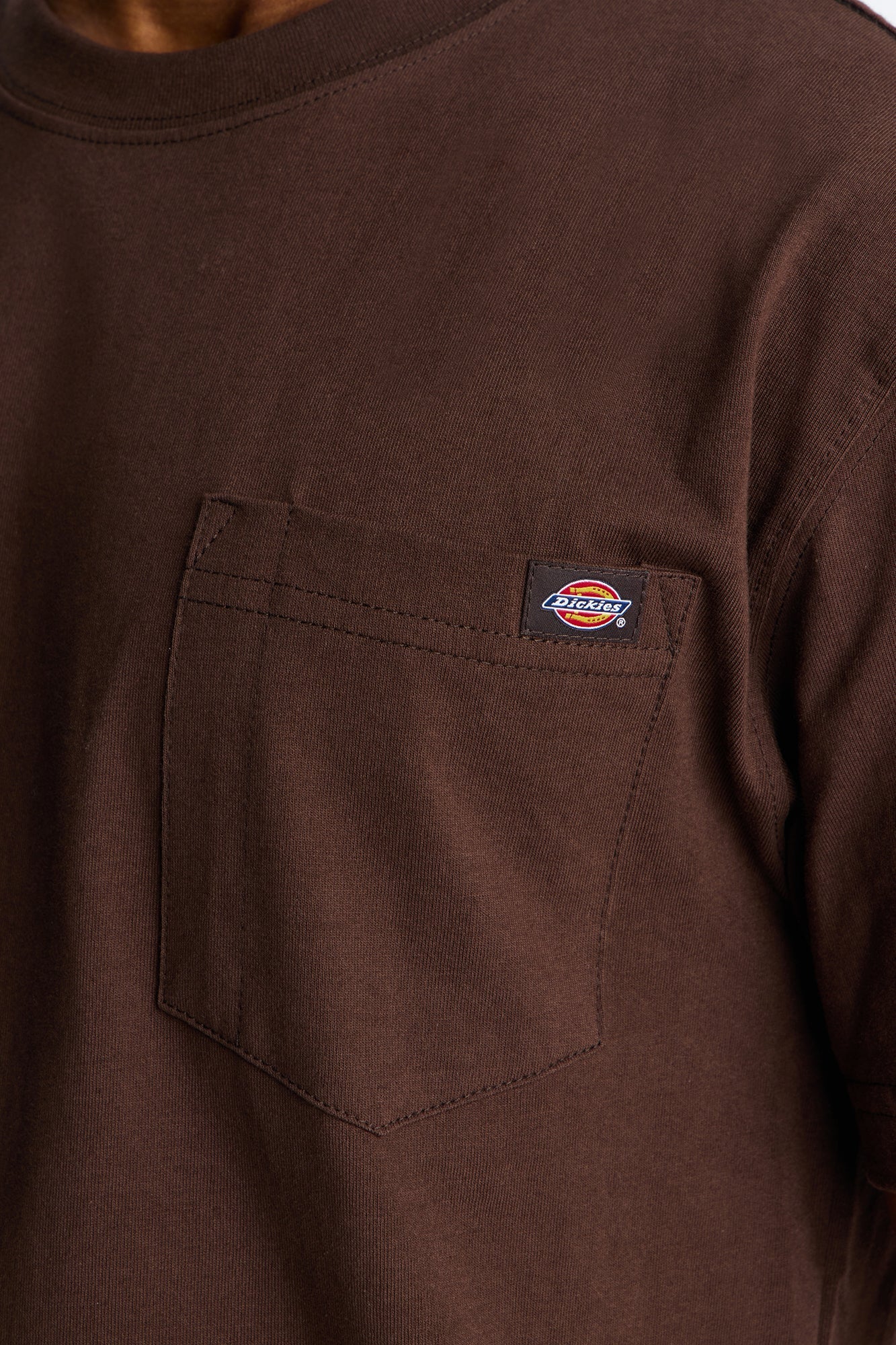 Dickies Heavyweight Short Sleeve Pocket Tee - Brown