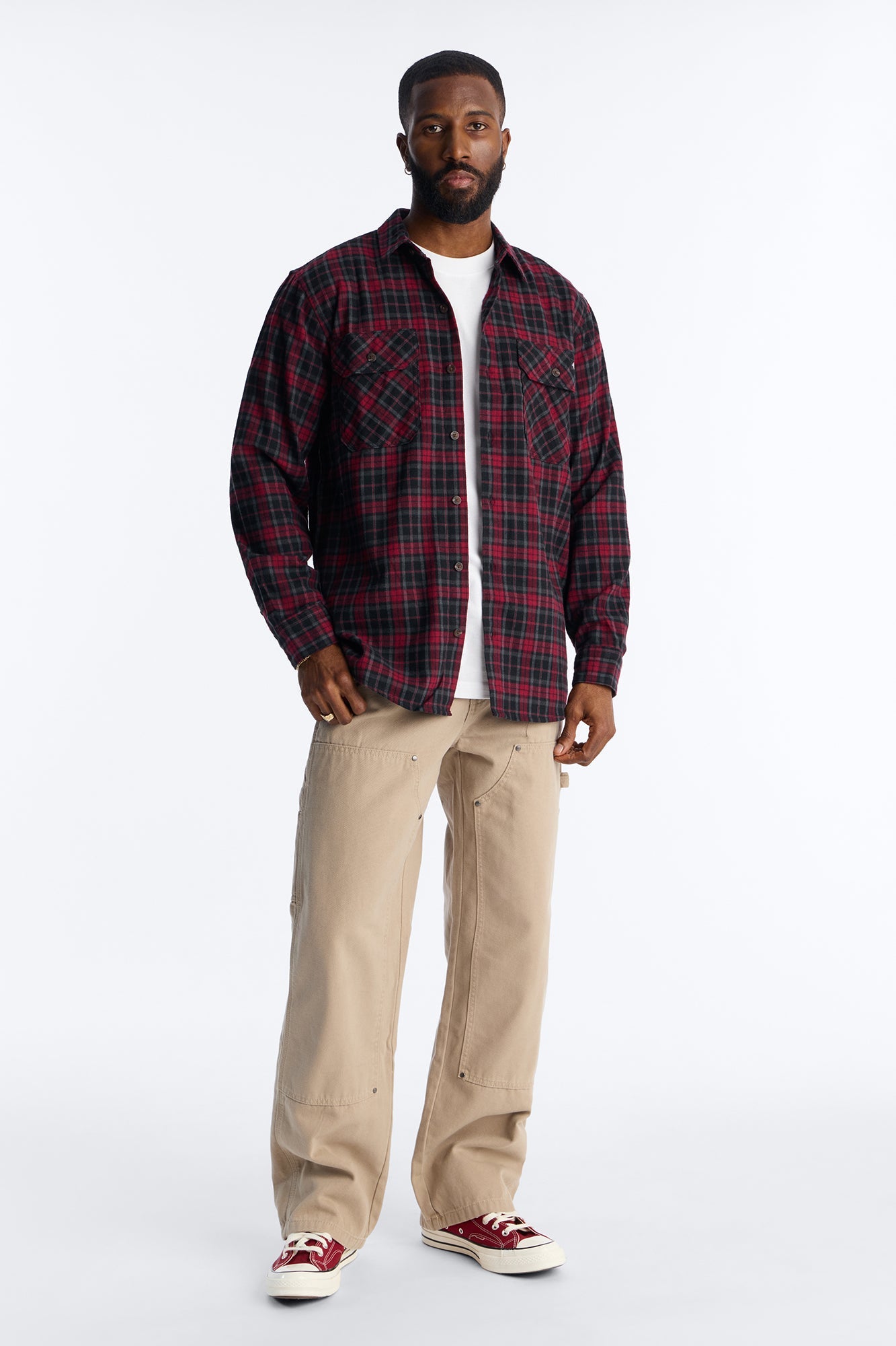 Dickies Flannel Work Shirt - Red