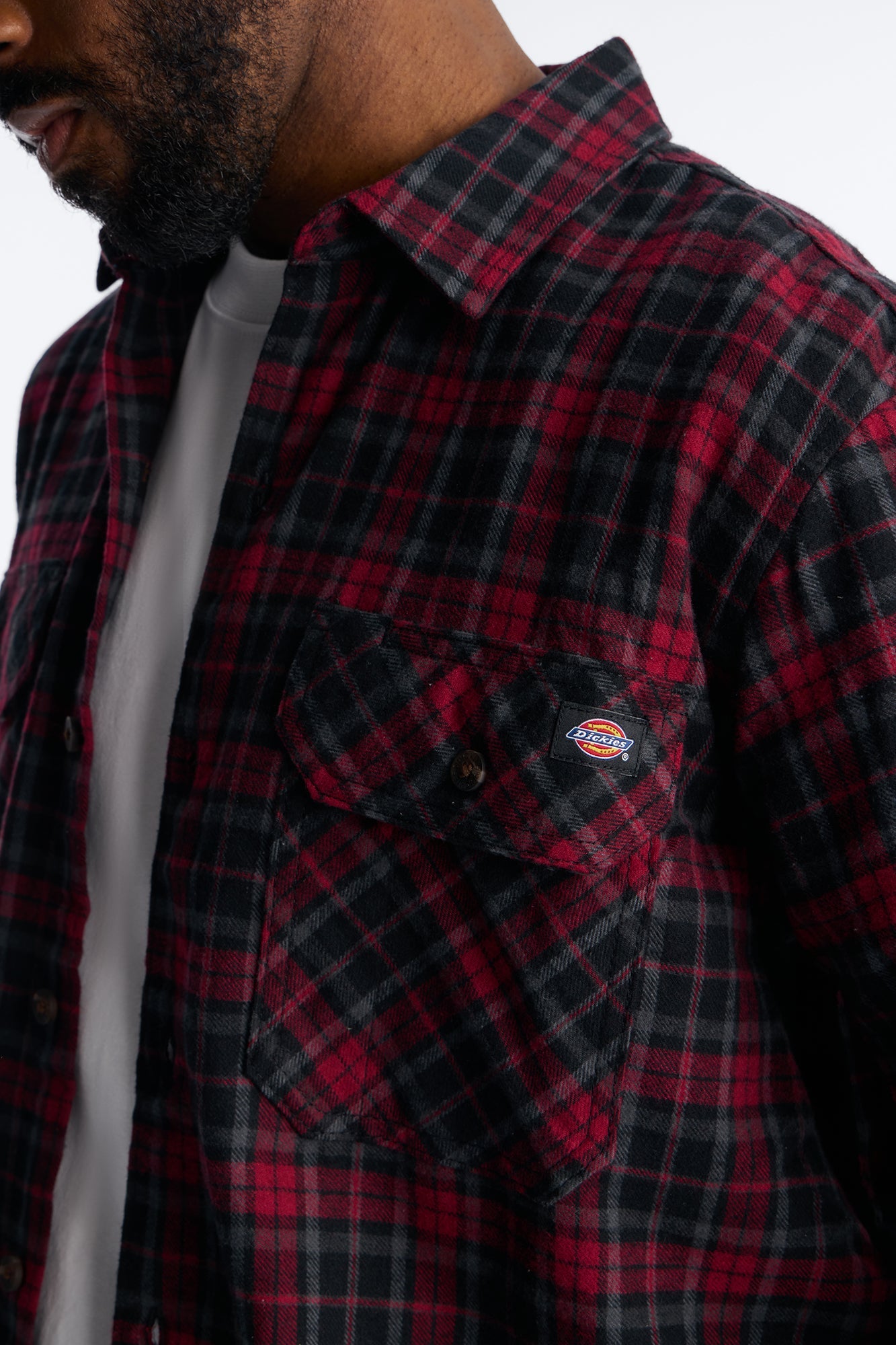 Dickies Flannel Work Shirt - Red