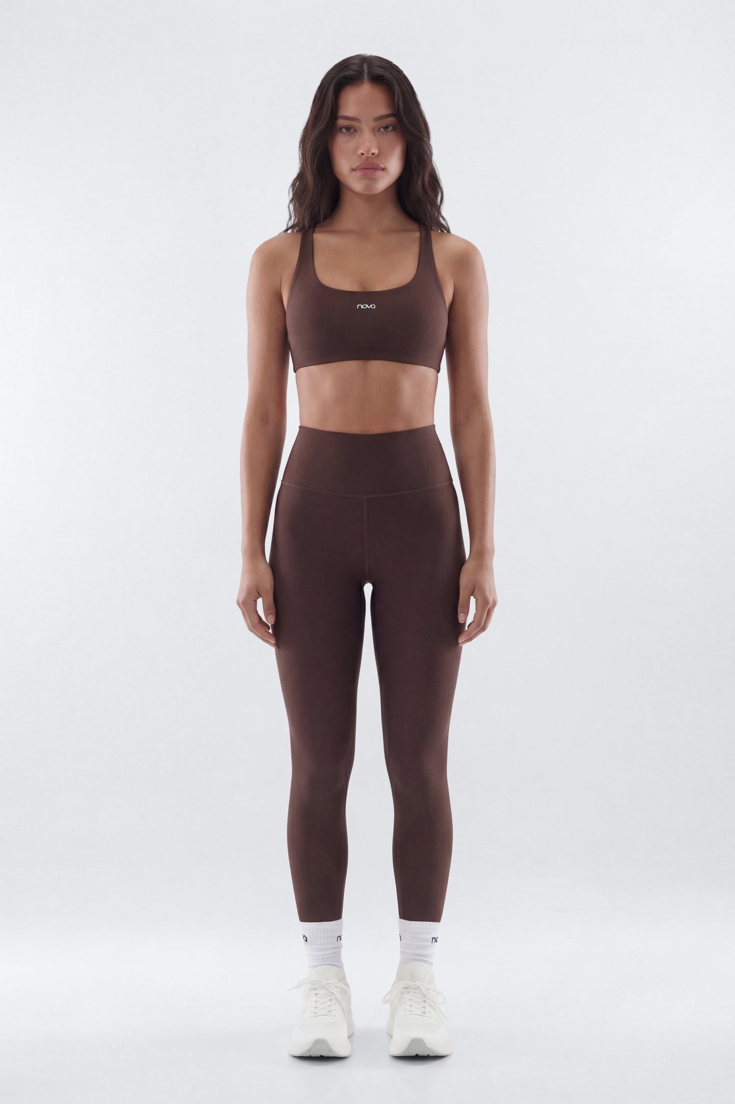 AirSculpt™ 25″ Mid Rise Legging - Brown NEWFASHIONEDGE