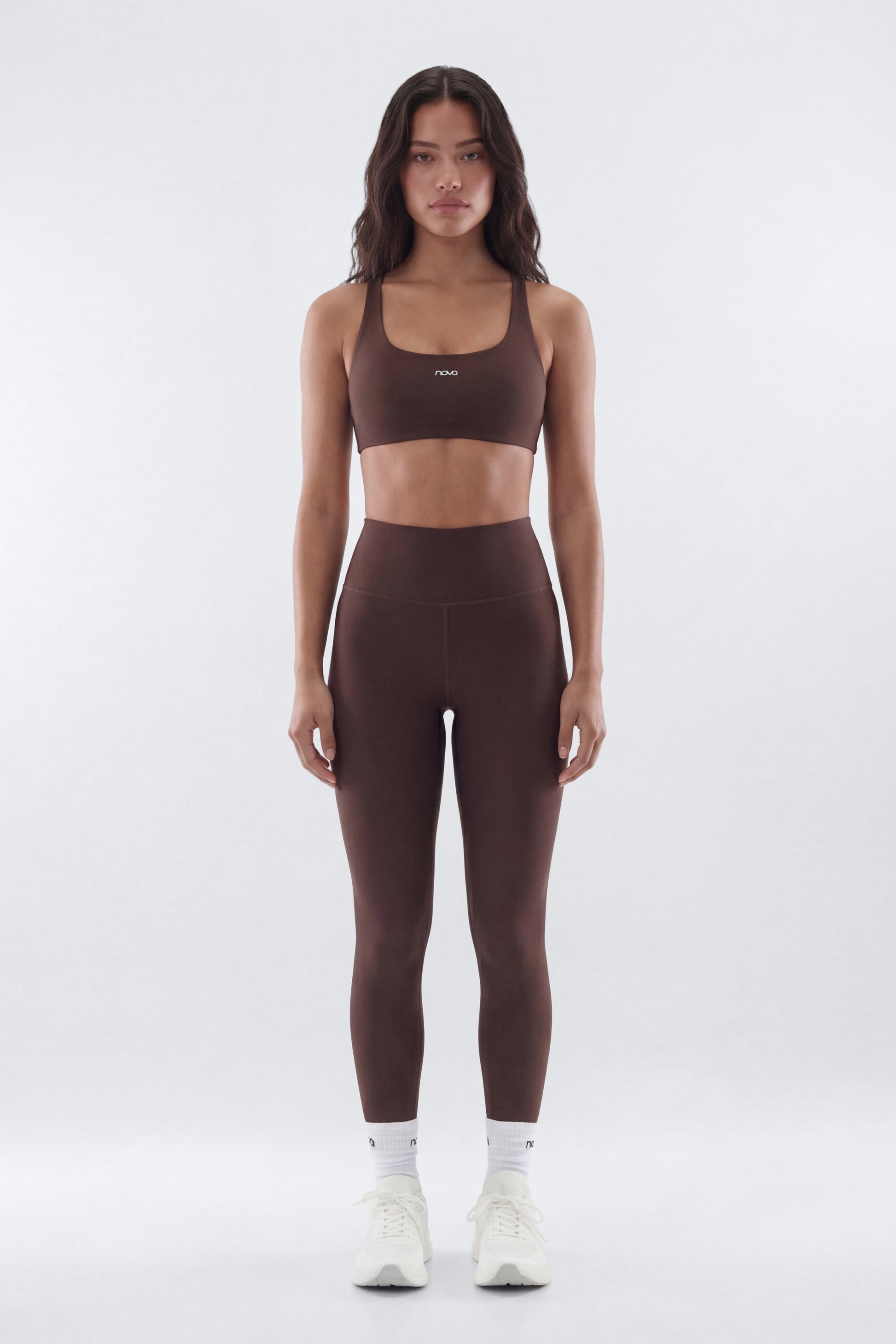AirSculpt™ 25″ Mid Rise Legging - Brown NEWFASHIONEDGE