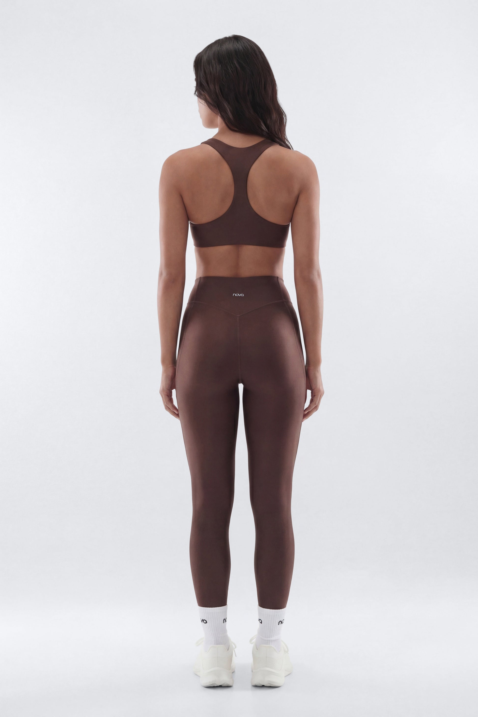 AirSculpt™ 25″ Mid Rise Legging - Brown NEWFASHIONEDGE