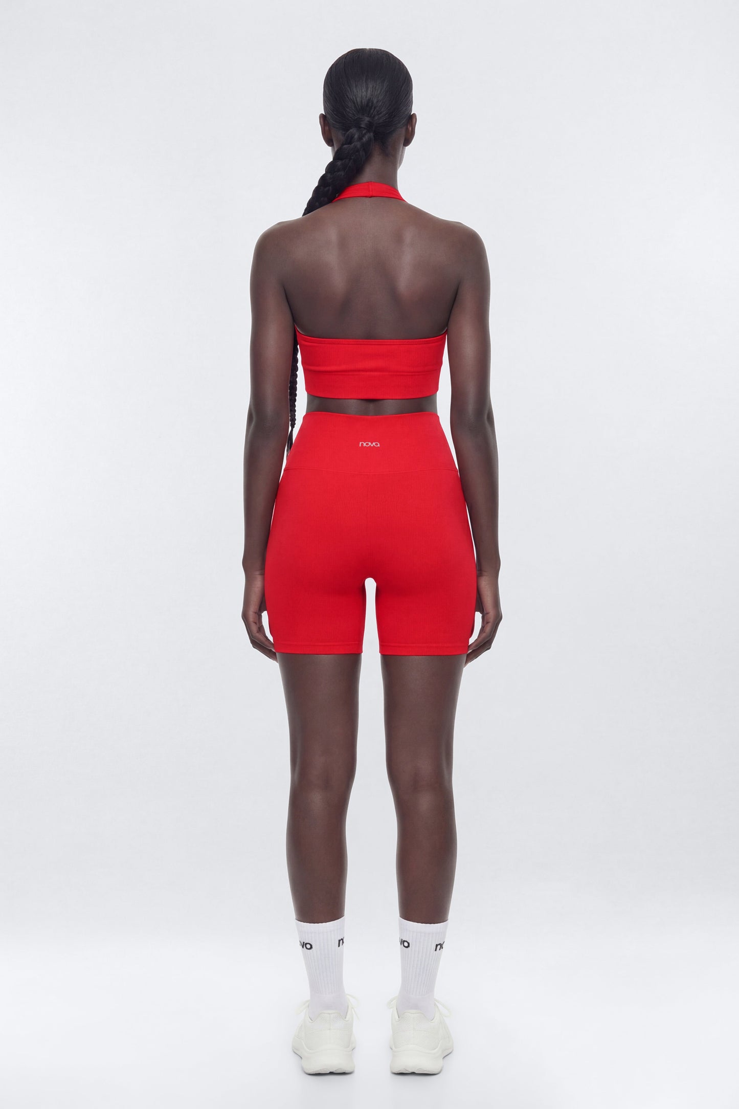 SeamlessLift™ Halter Sports Bra - Red NEWFASHIONEDGE