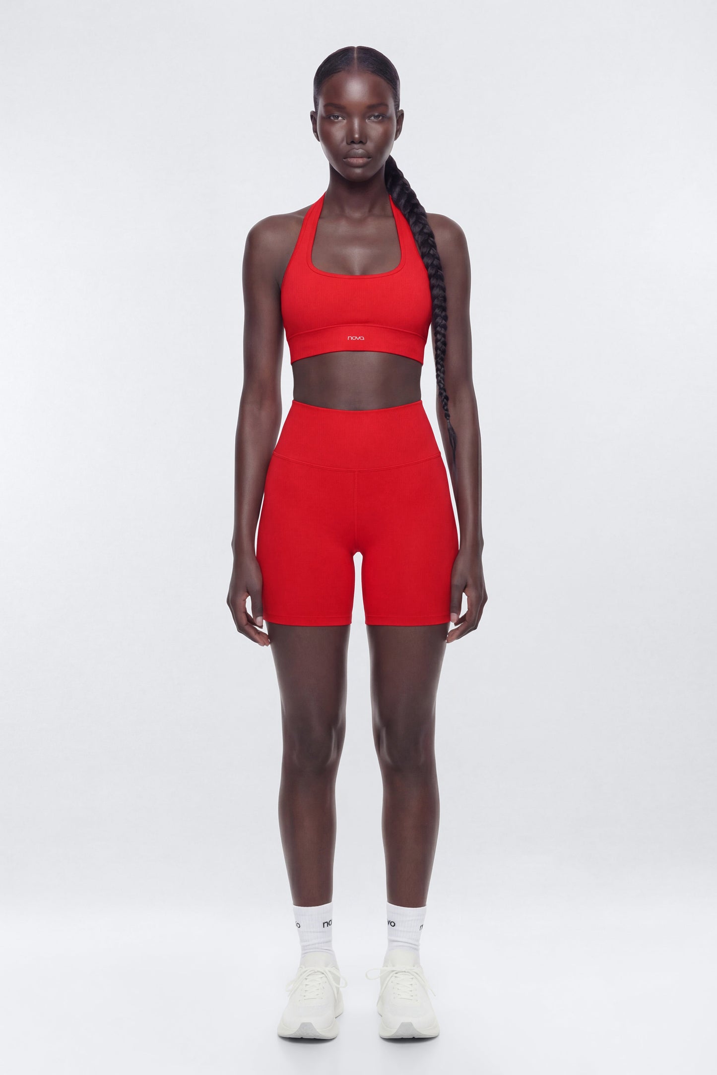 SeamlessLift™ Halter Sports Bra - Red NEWFASHIONEDGE