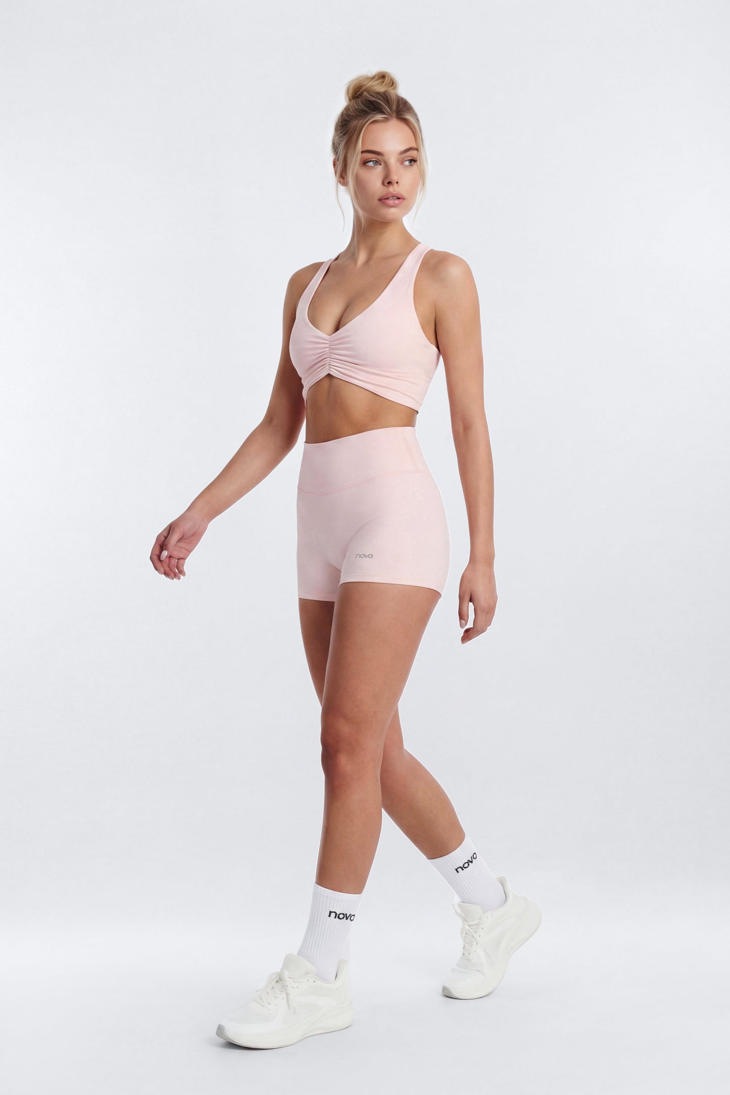 CloudForm™ 3″ Invisible Scrunch Biker Short - Pink NEWFASHIONEDGE