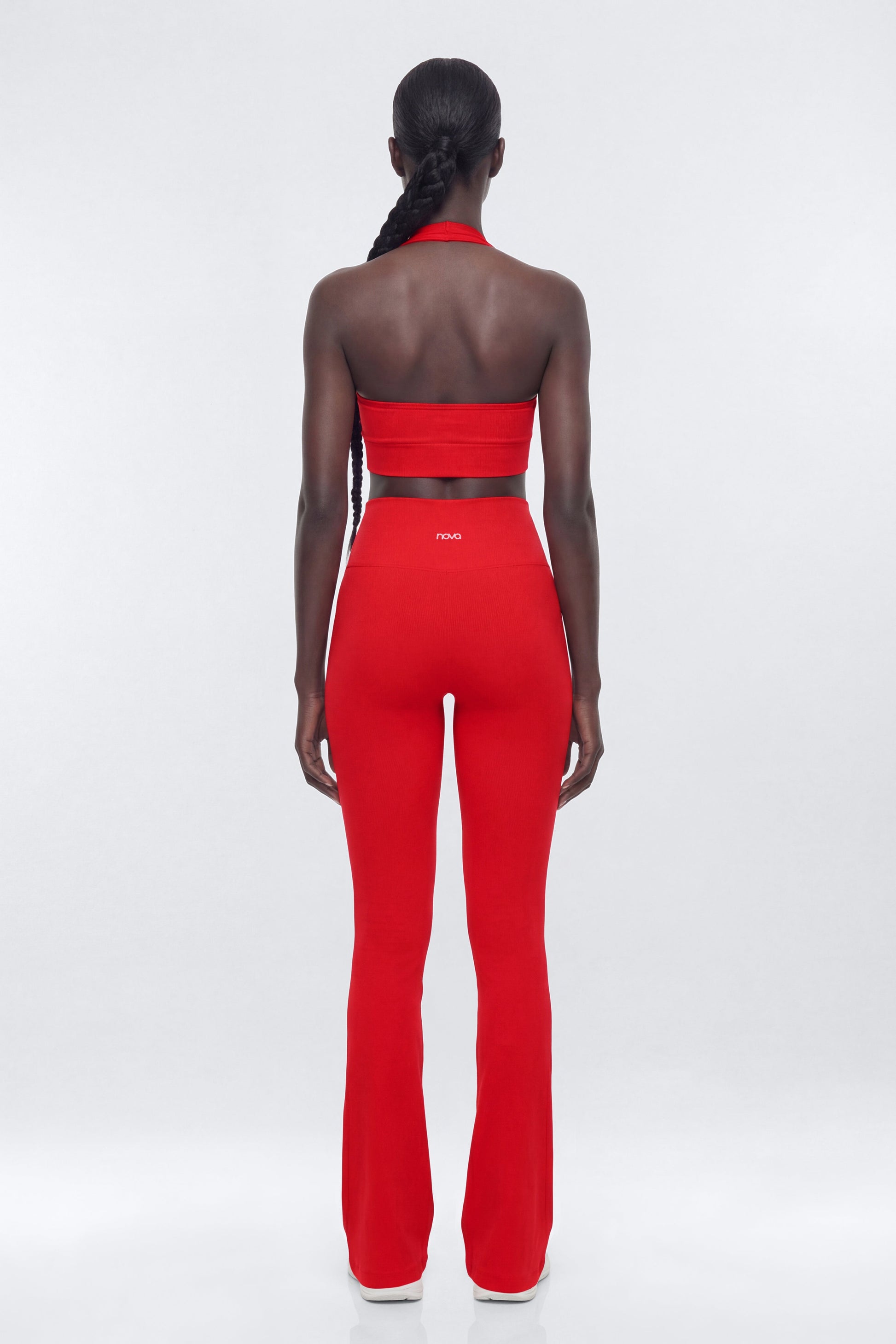 SeamlessLift™ 32″ High Rise Flare Legging - Red NEWFASHIONEDGE