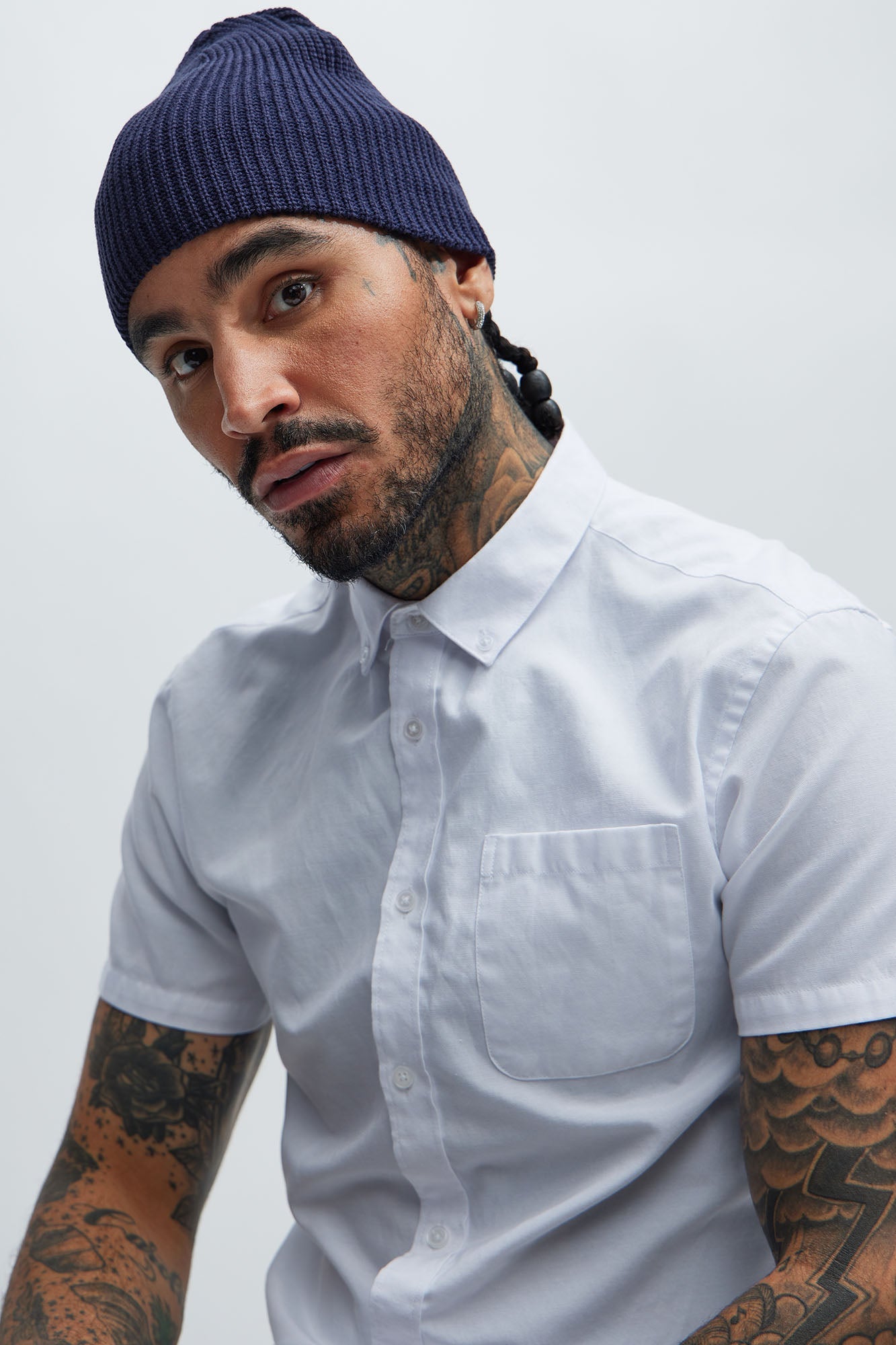 Ribbed Beanie - Navy