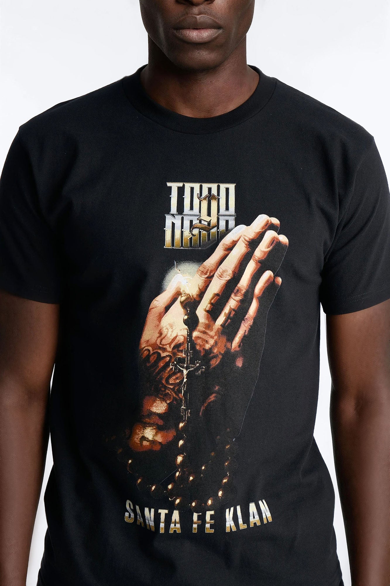 Santa Fe Klan Praying Hands Short Sleeve Tee - Black