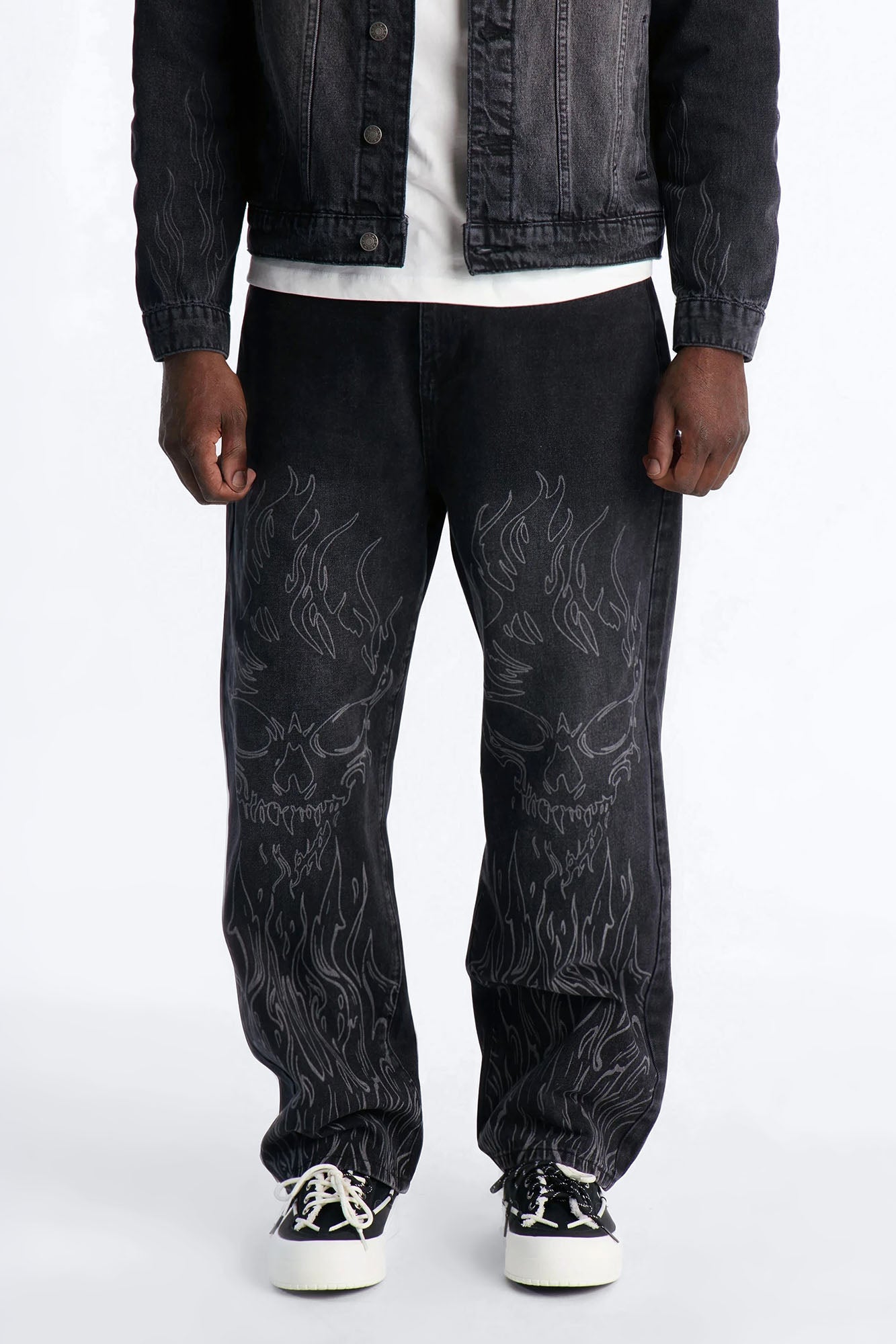 Baggy Hellfire Jean Denim - Black Wash
