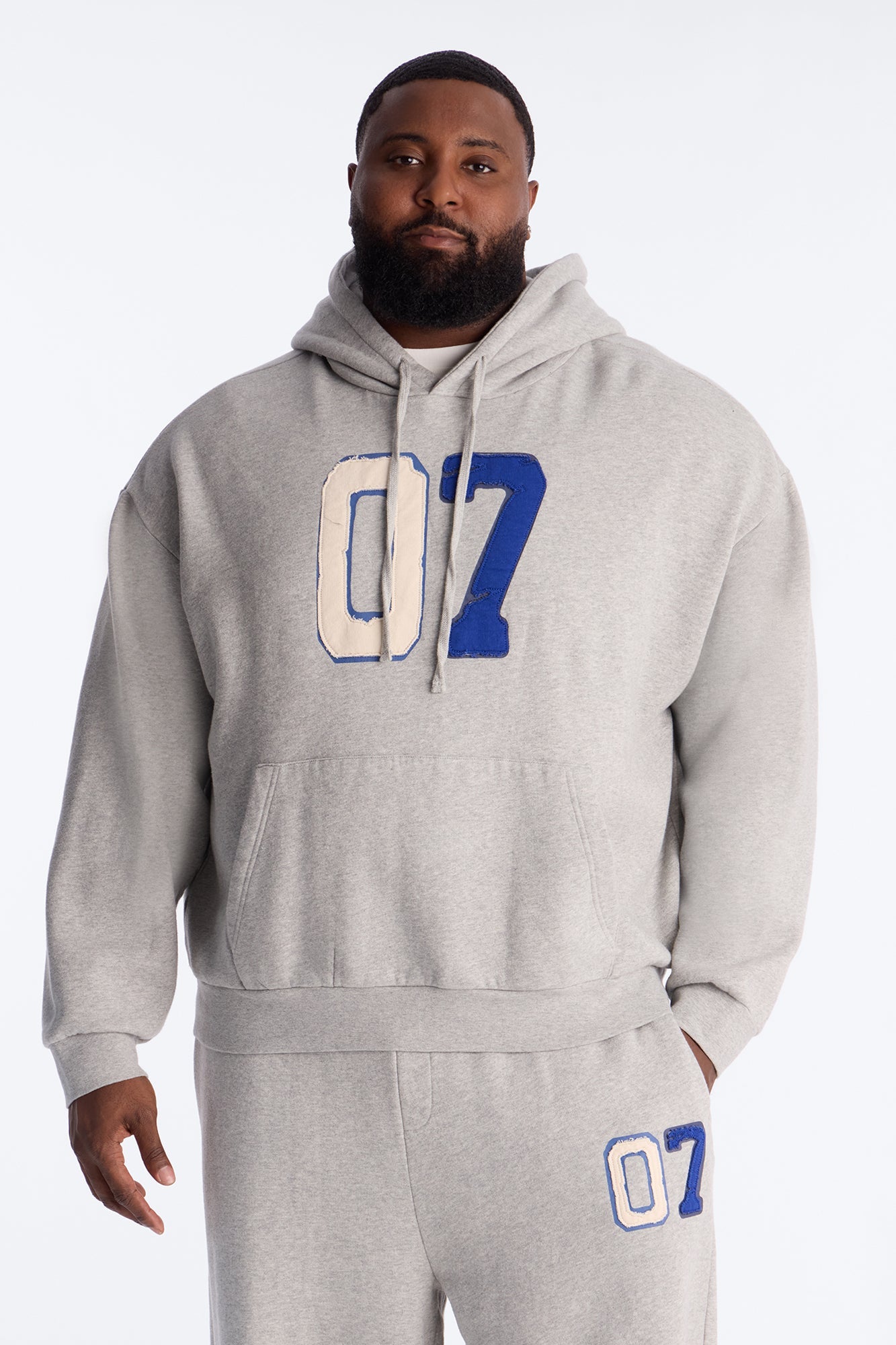 Mellow Patch Hoodie - Heather Grey