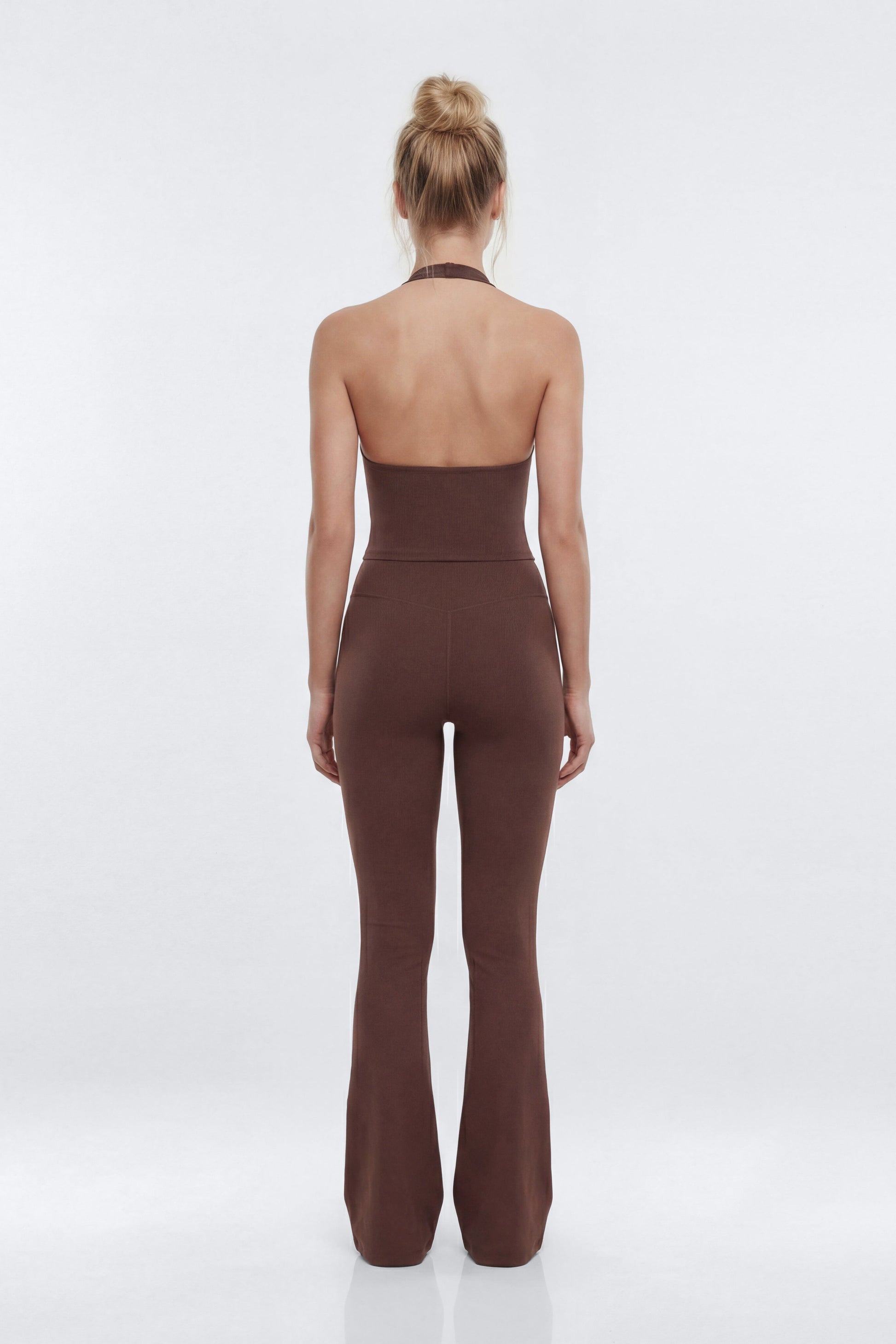 ProStretch™ 32″ Midrise Flare Legging - Brown NEWFASHIONEDGE