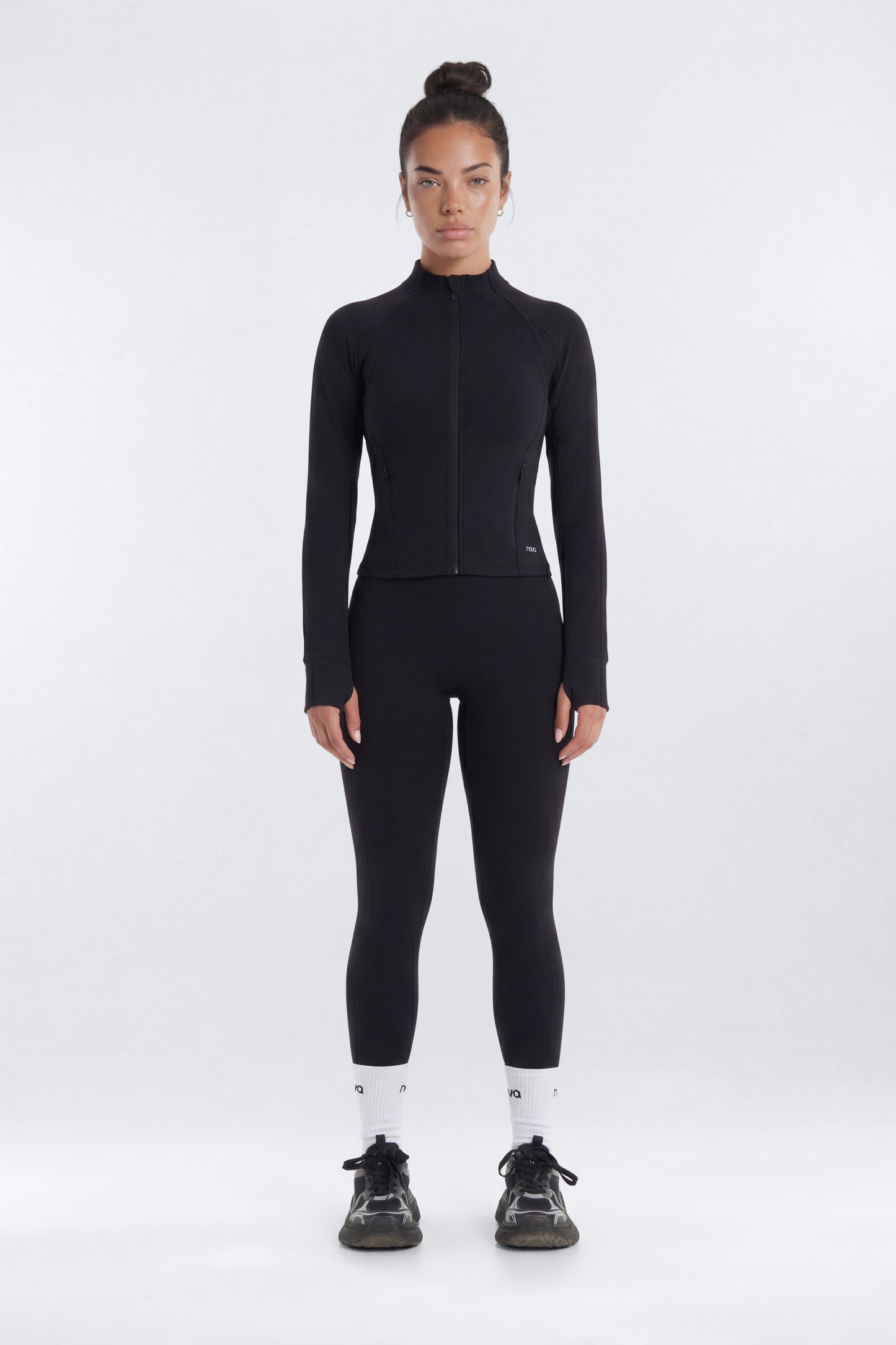 ProStretch™ Front Zip Sports Jacket - Black NEWFASHIONEDGE