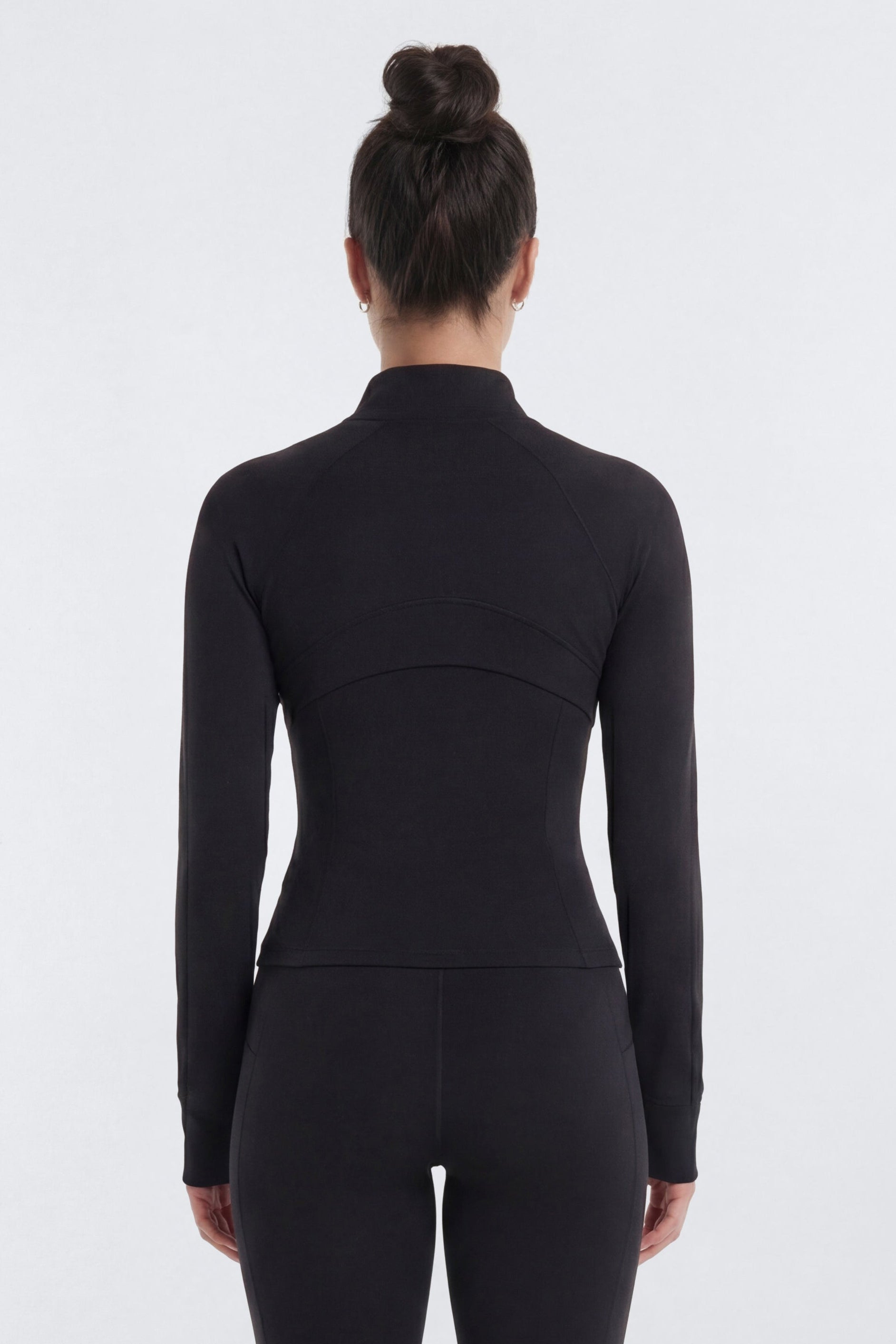 ProStretch™ Front Zip Sports Jacket - Black NEWFASHIONEDGE