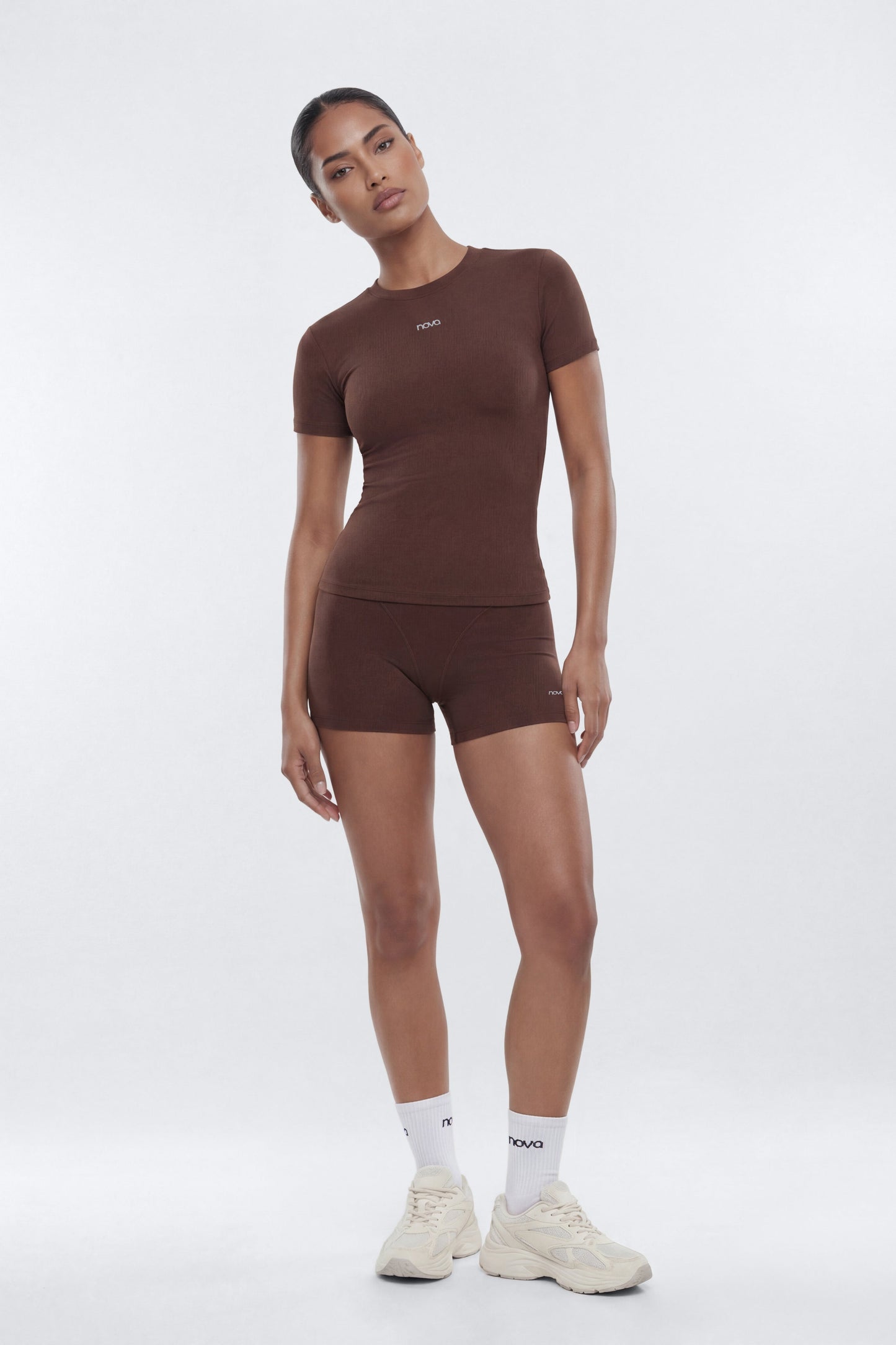 ProStretch™ Short Sleeve Sports Top - Brown