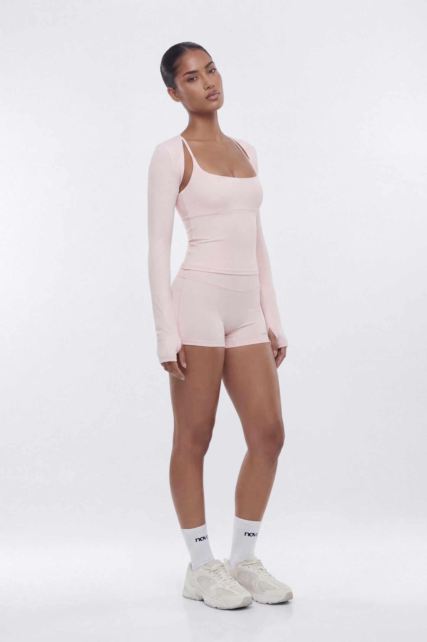 CloudForm™ Long Sleeve Shrug - Pink NEWFASHIONEDGE