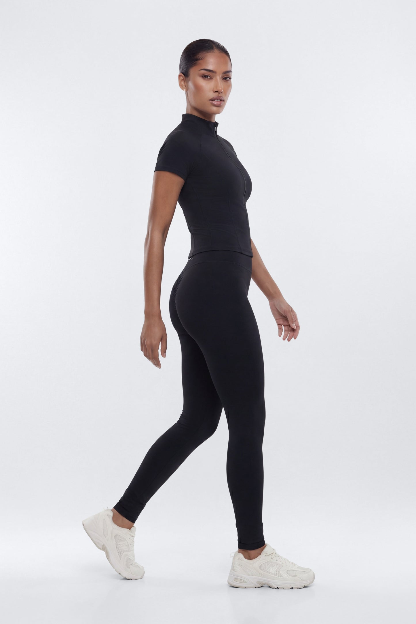 CloudForm™ Short Sleeve Full Zip Jacket - Black