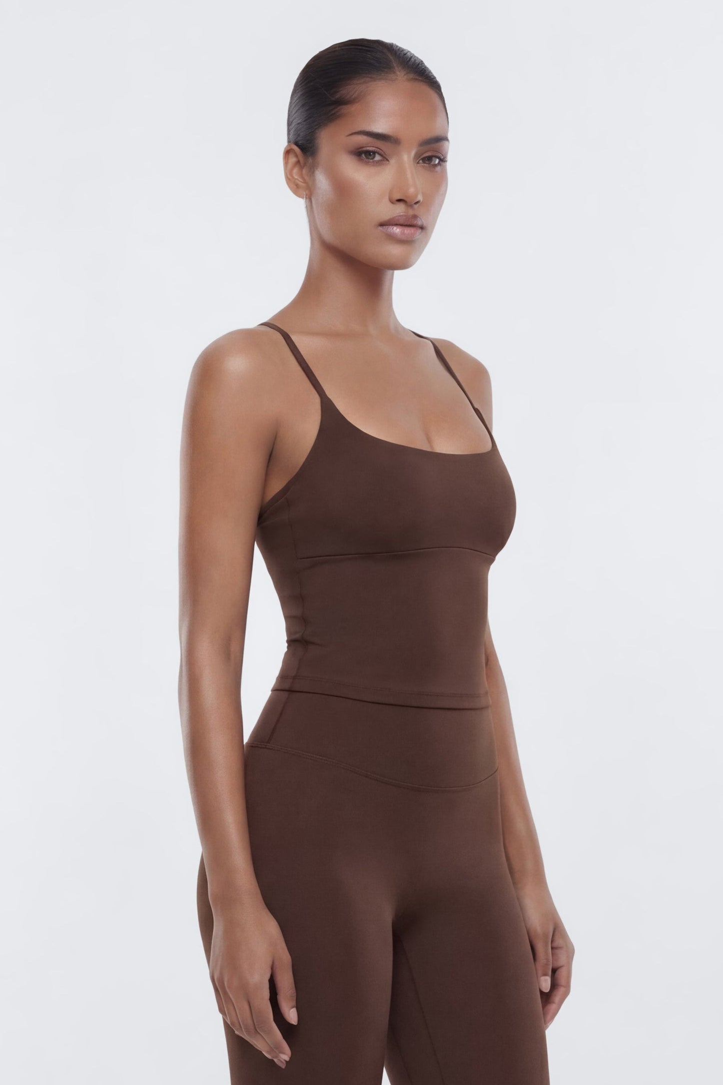 CloudForm™ Y Back Sports Top - Brown NEWFASHIONEDGE