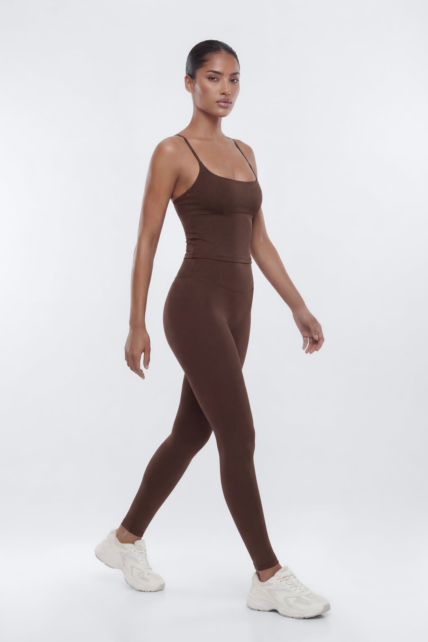 CloudForm™ Y Back Sports Top - Brown NEWFASHIONEDGE