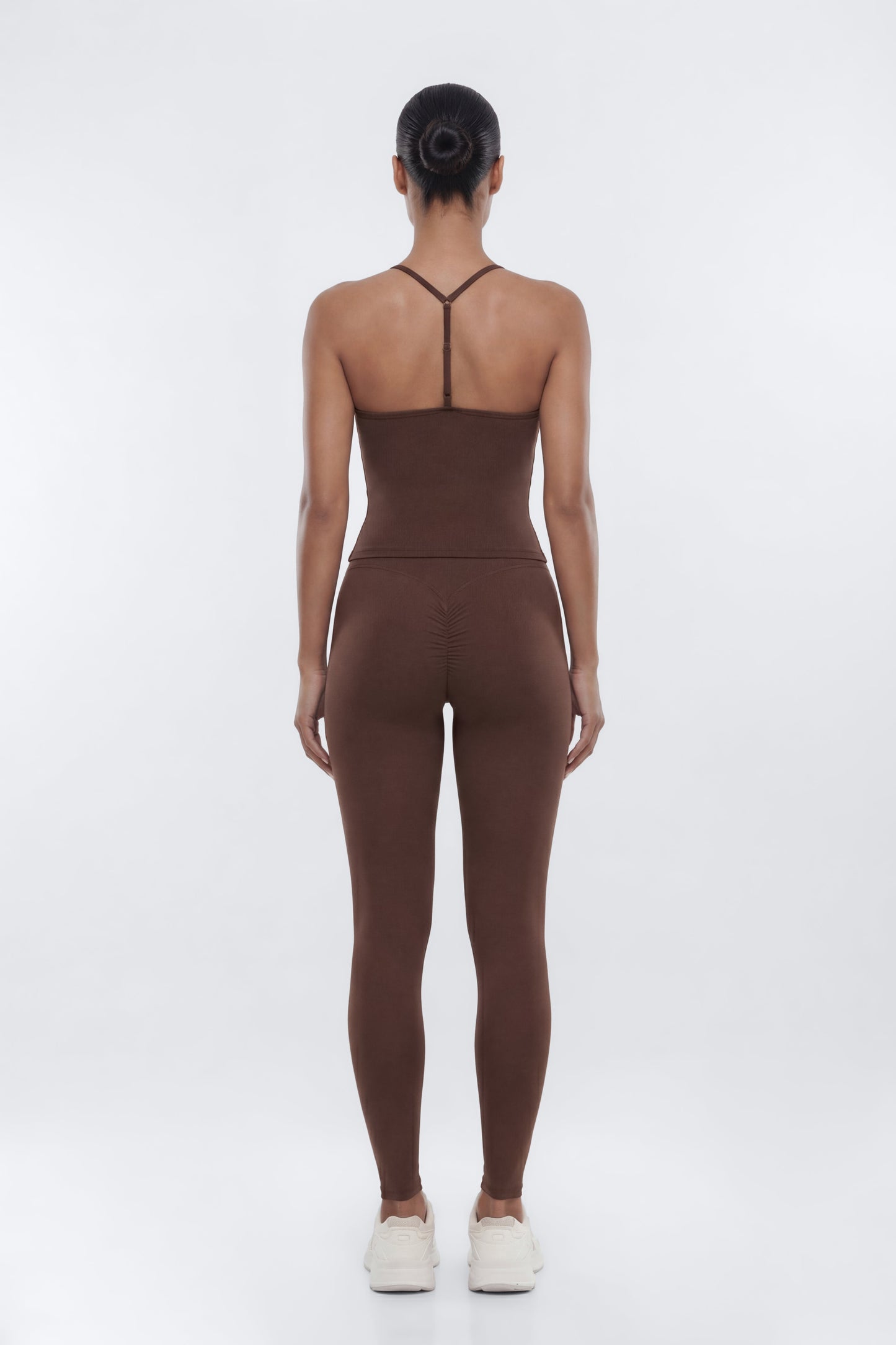 CloudForm™ Y Back Sports Top - Brown NEWFASHIONEDGE